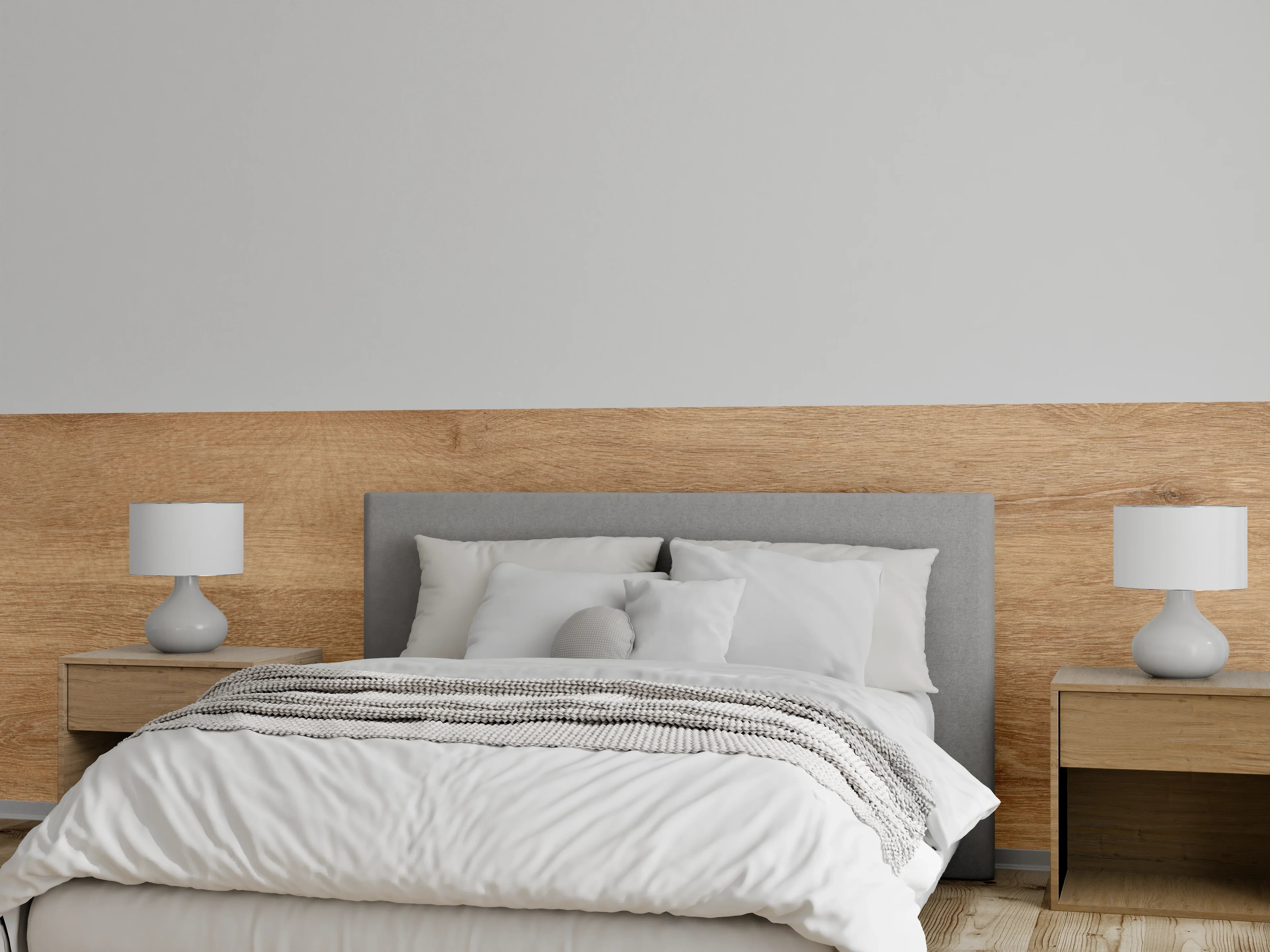 Wandverkleidung Schlafzimmer - Natürliche Bambusholz Planke