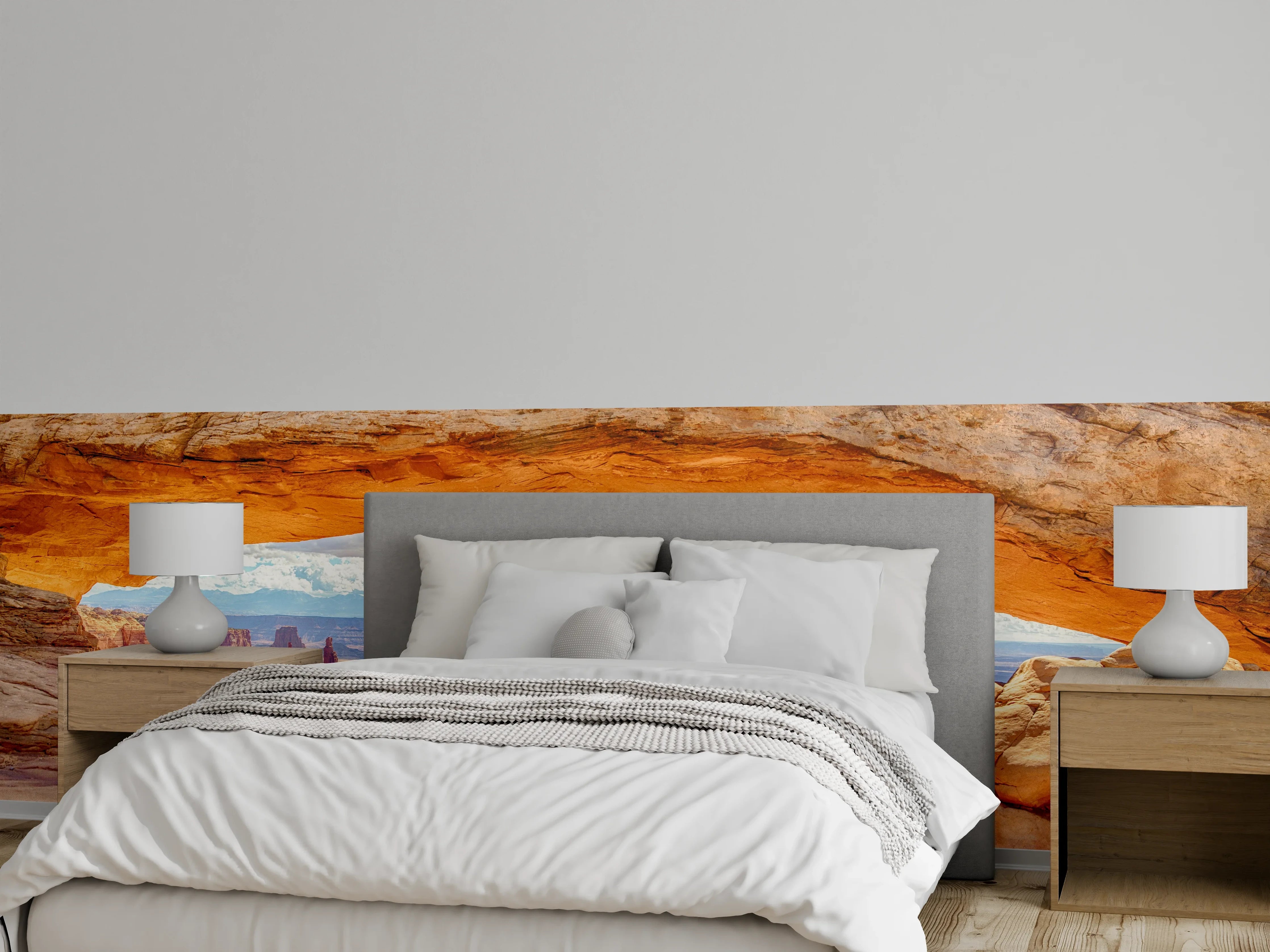 Wandverkleidung Schlafzimmer - Natürliche Felslandschaft Panorama