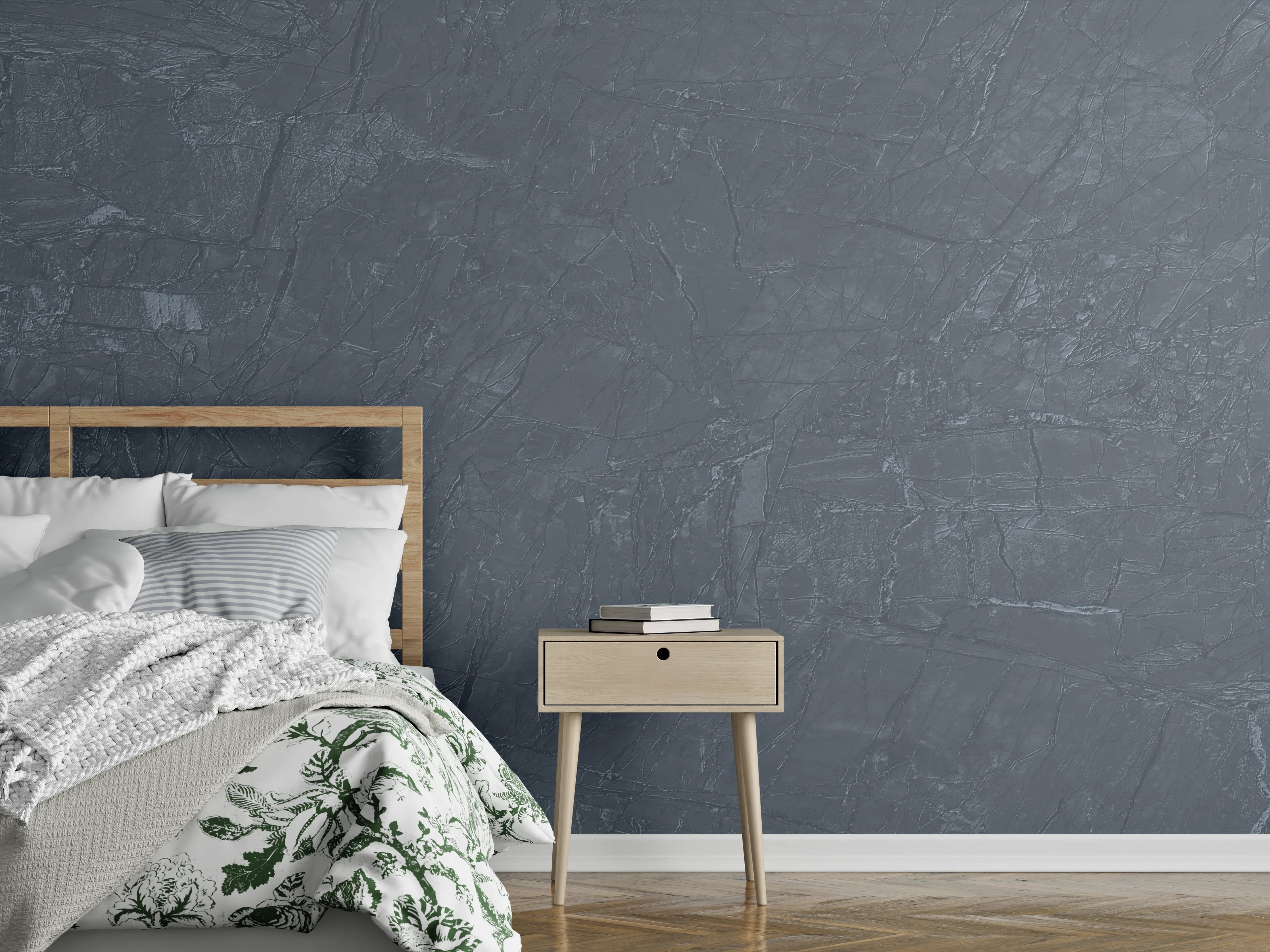 Wandverkleidung Schlafzimmer - Natürliche Mamortextur