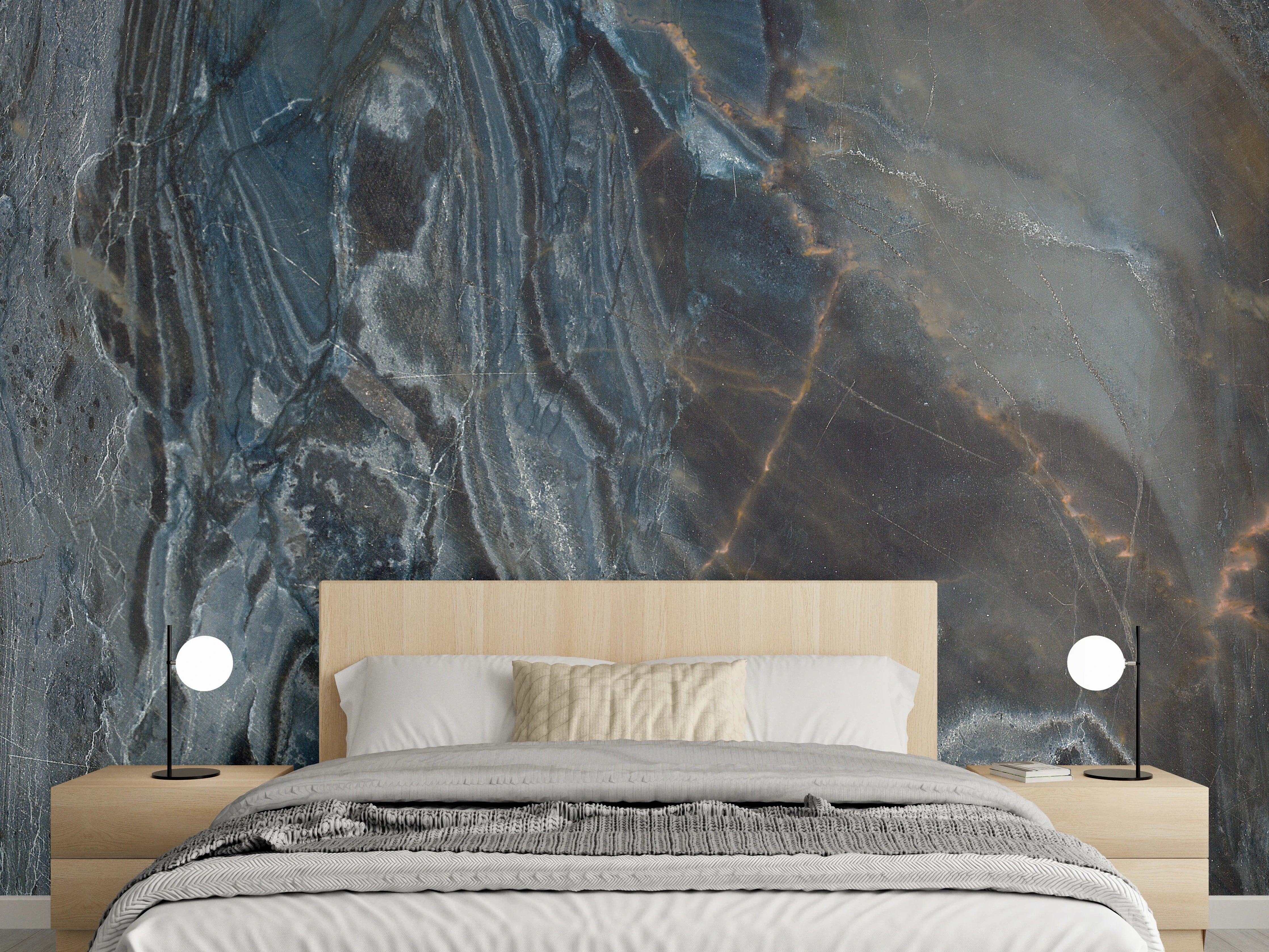 Wandverkleidung Schlafzimmer - Natürliches Muster aus Marmor