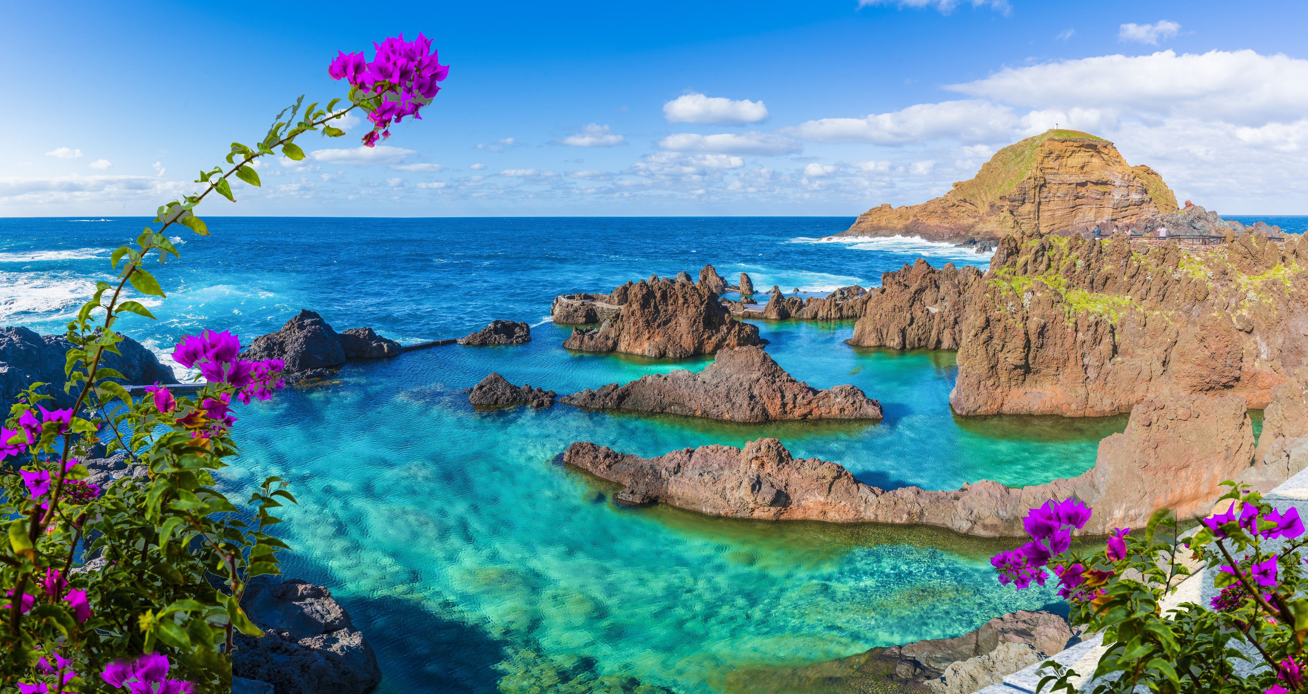 Wandverkleidung Schlafzimmer-Naturpool in Porto Moniz
