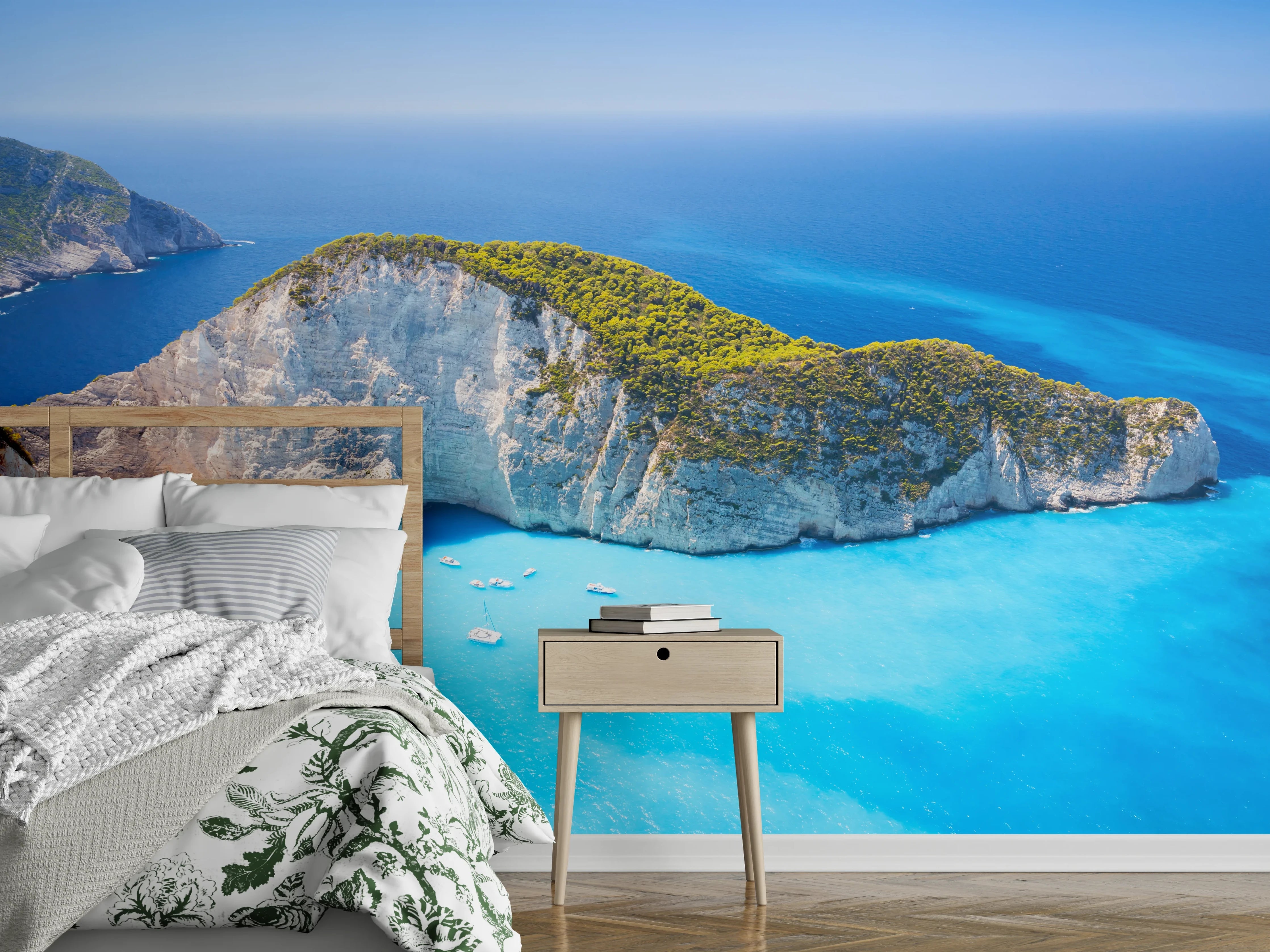 Wandverkleidung Schlafzimmer - Navagio Beach: Türkisblaues Paradies entdecken