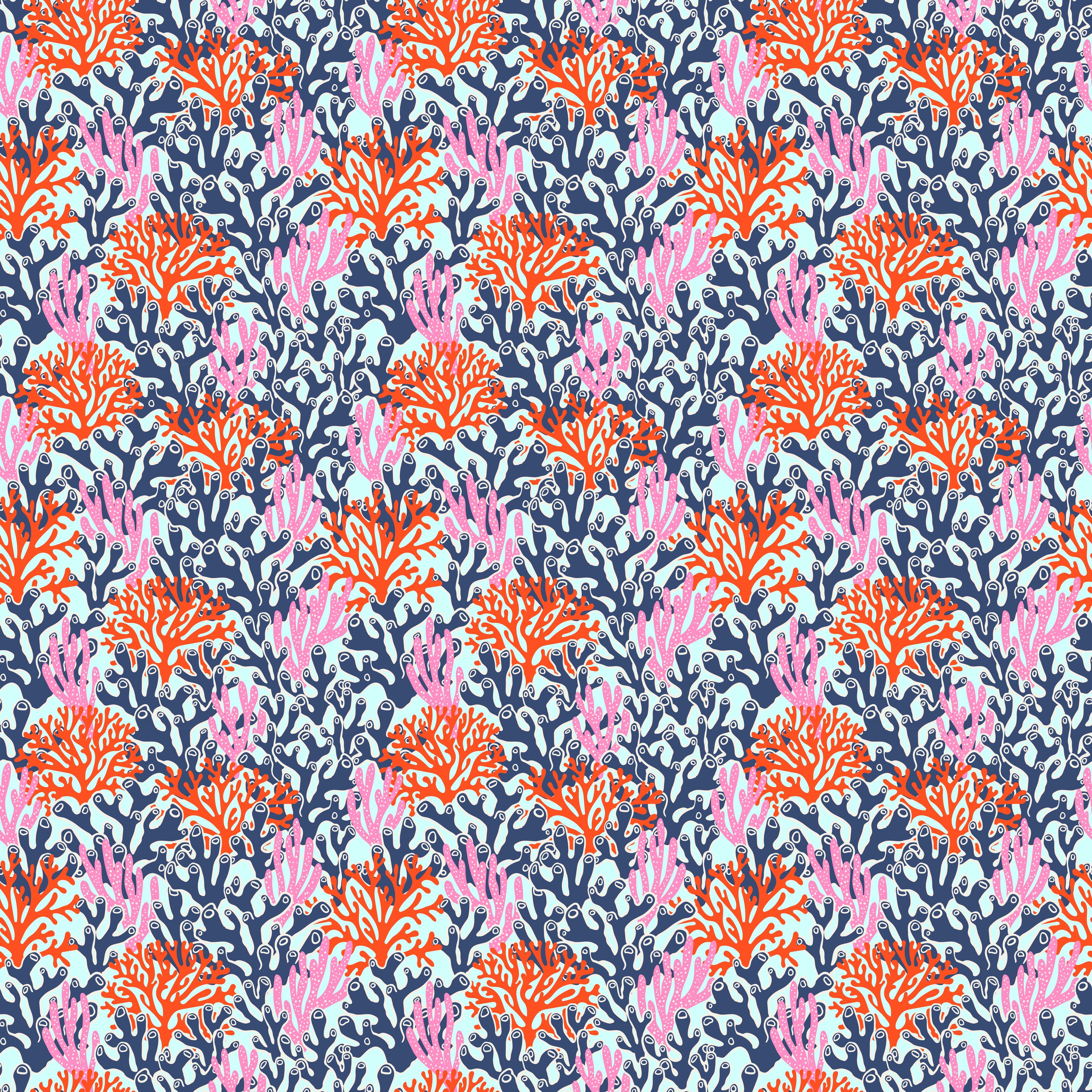 Wandverkleidung Schlafzimmer-Neon-Korallen Blau Orange Pink