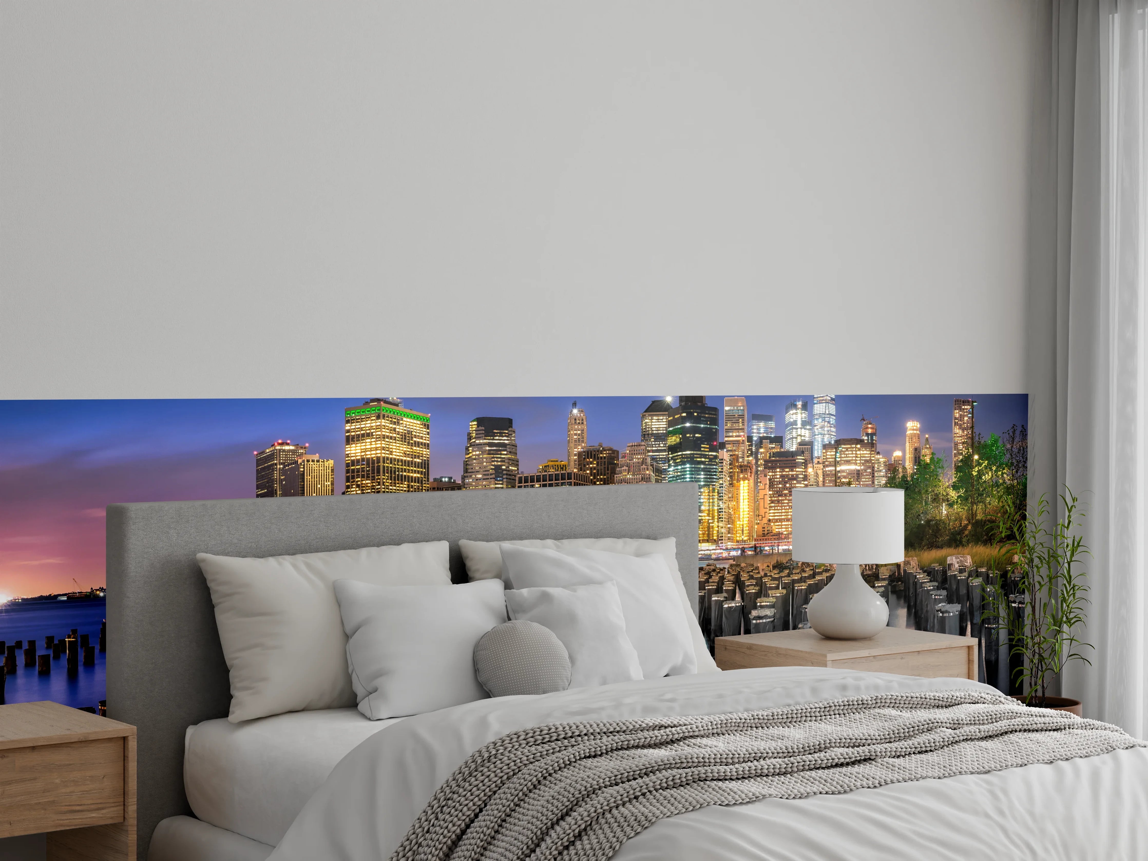 Wandverkleidung Schlafzimmer - New York City Skyline