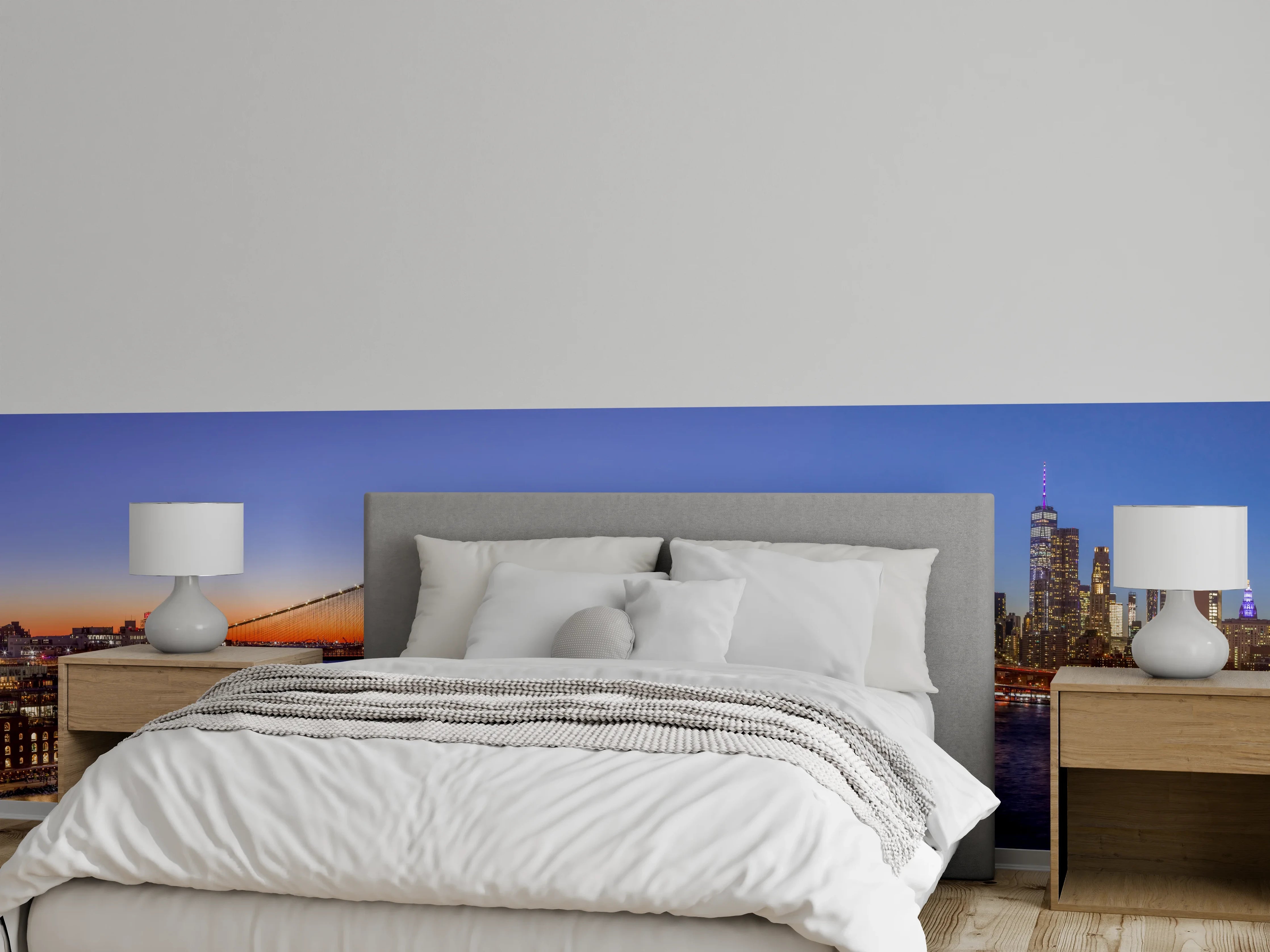 Wandverkleidung Schlafzimmer - New York City Sonnenuntergang