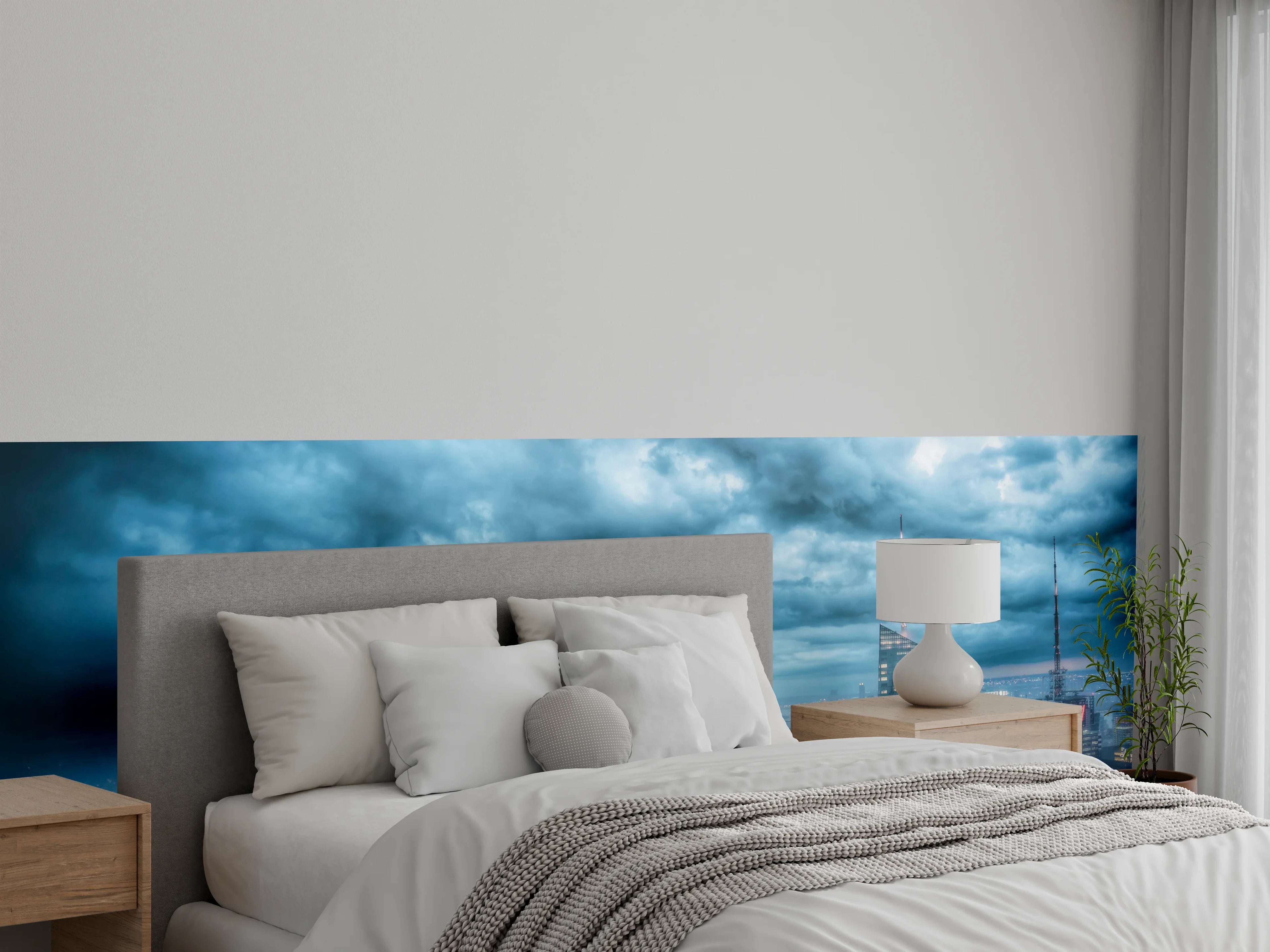 Wandverkleidung Schlafzimmer - New York Skyline