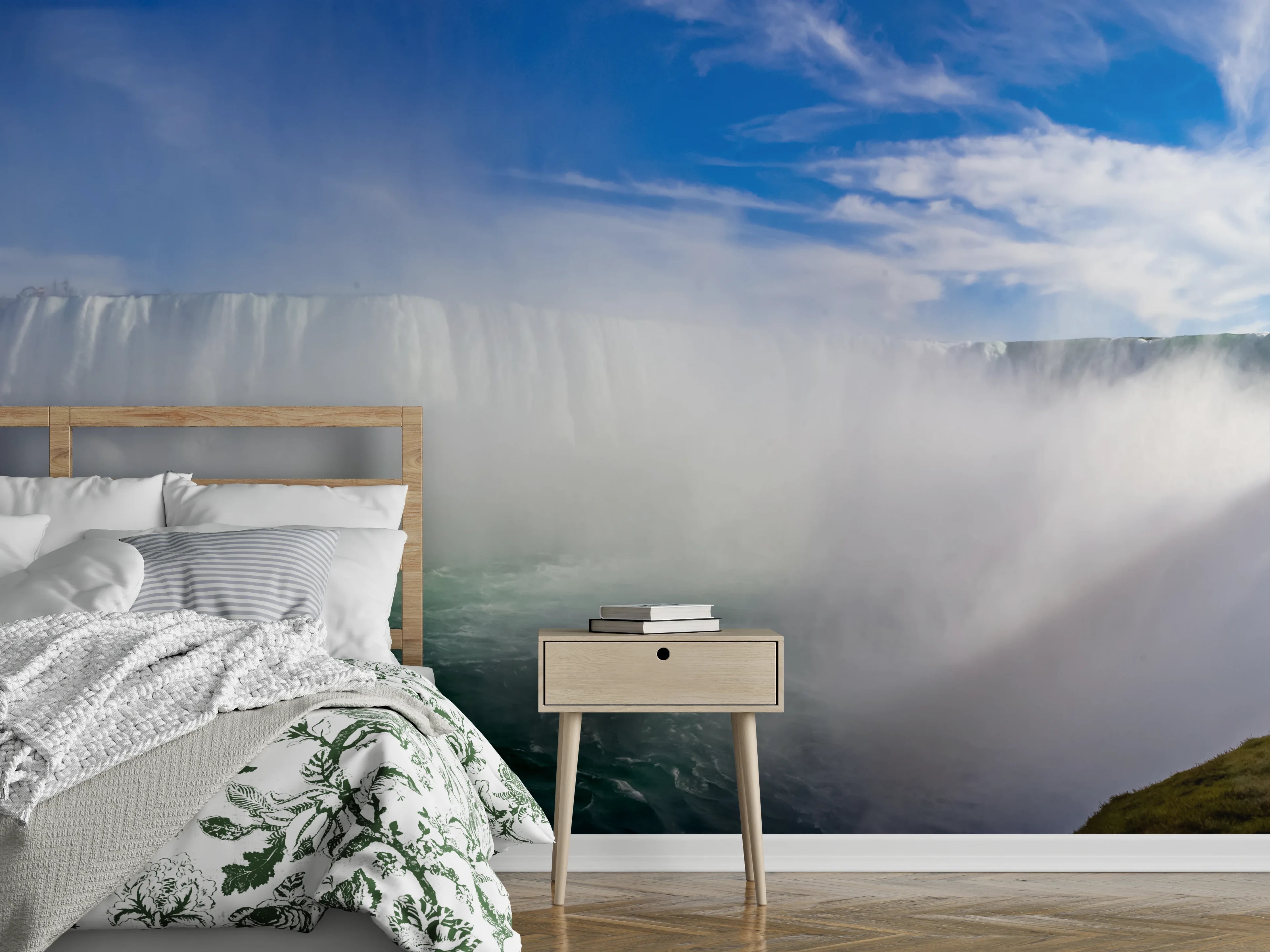 Wandverkleidung Schlafzimmer - Niagara Wasserfälle