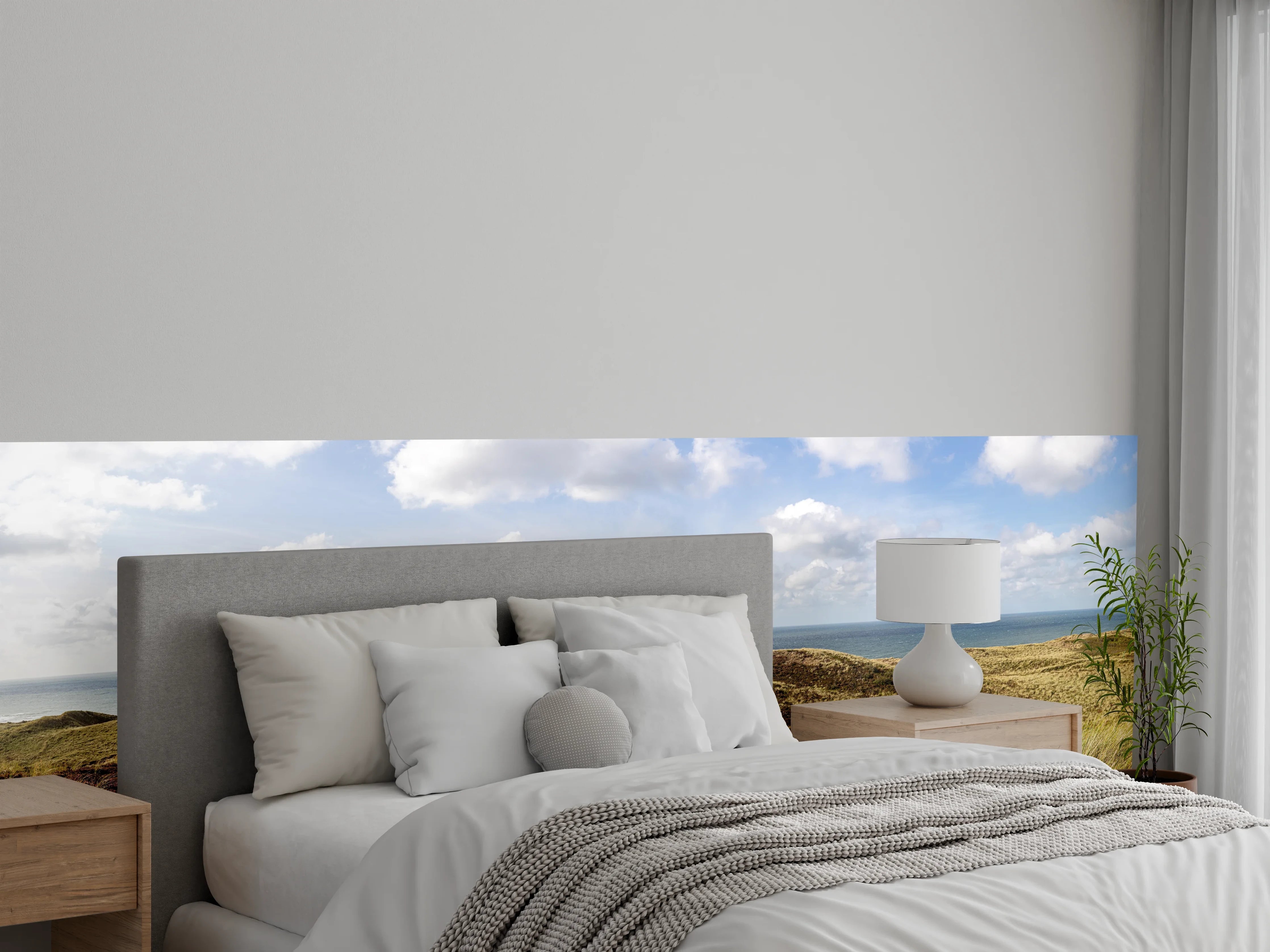 Wandverkleidung Schlafzimmer - Nordische Dünenlandschaft Panorama