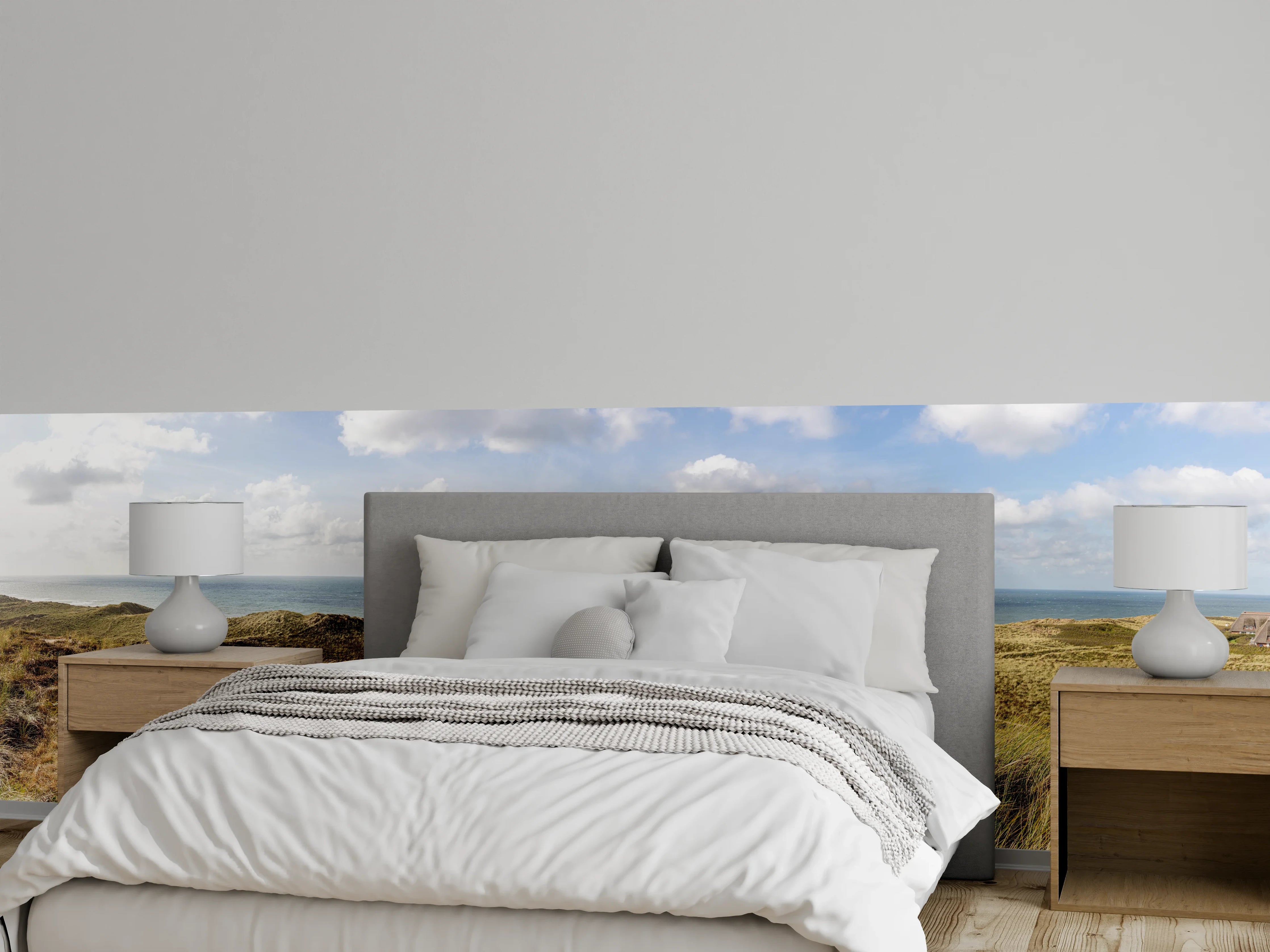 Wandverkleidung Schlafzimmer - Nordische Dünenlandschaft Panorama