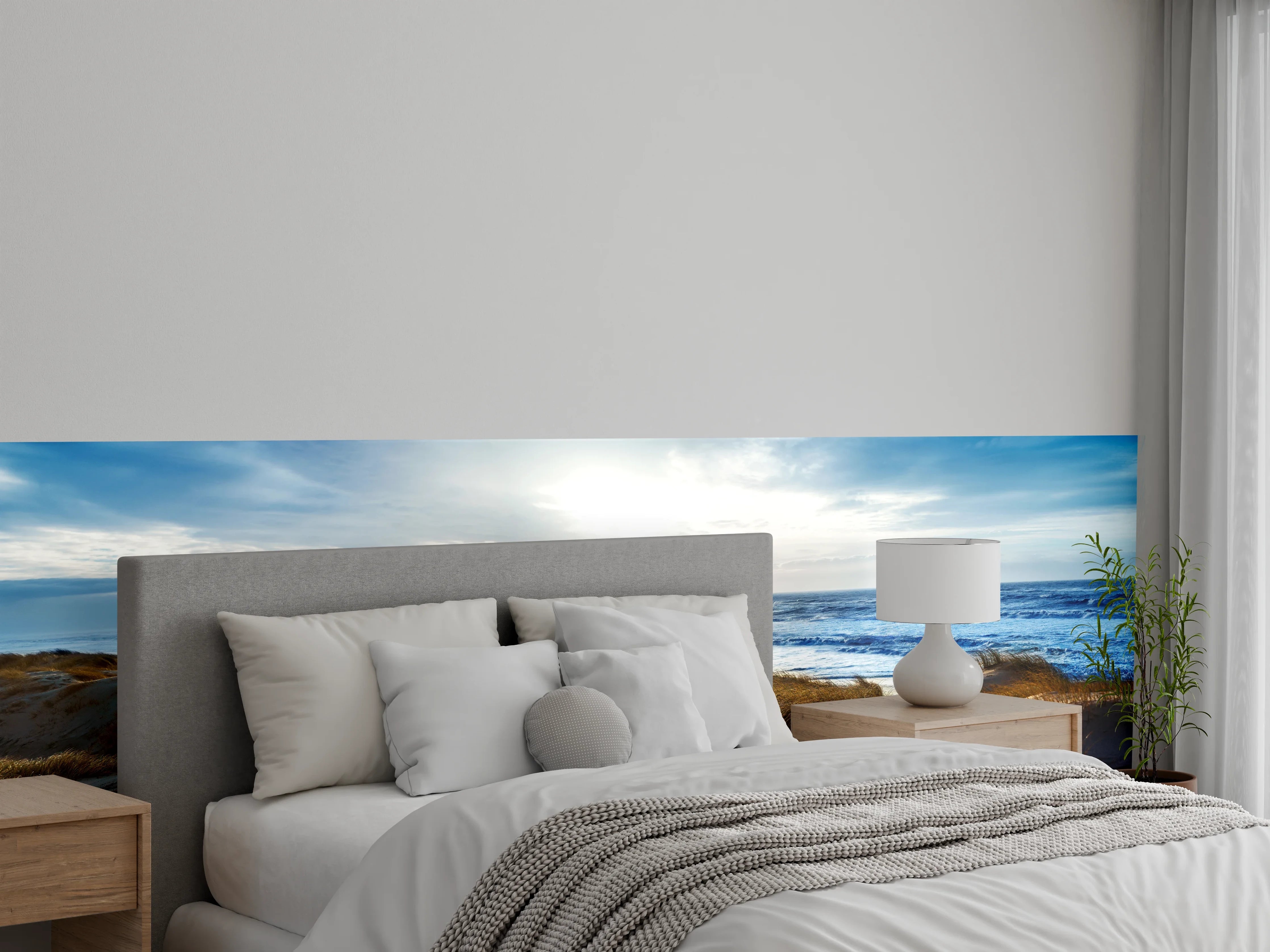 Wandverkleidung Schlafzimmer - Nordsee Dünenlandschaft am Meer