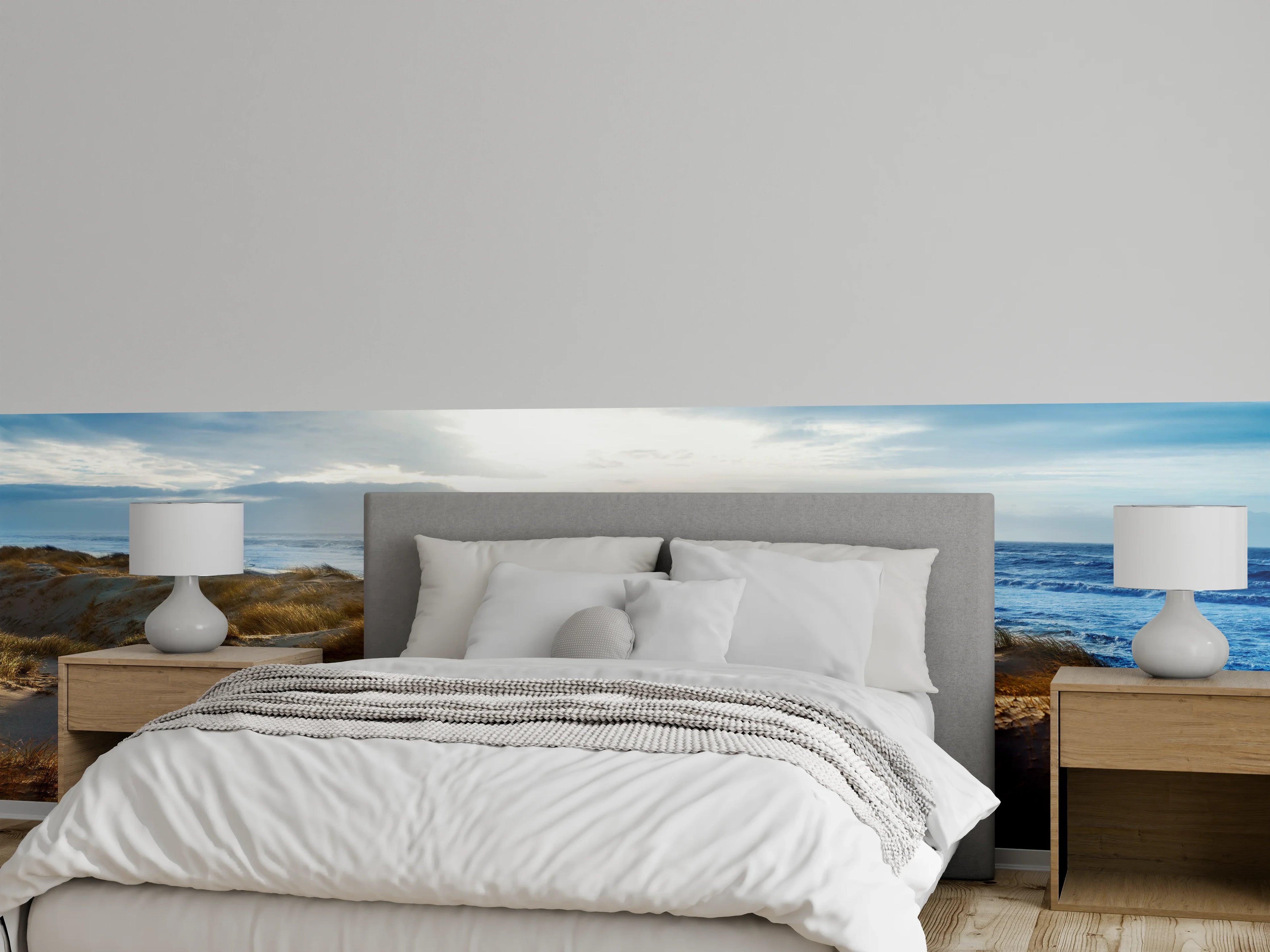 Wandverkleidung Schlafzimmer - Nordsee Dünenlandschaft am Meer