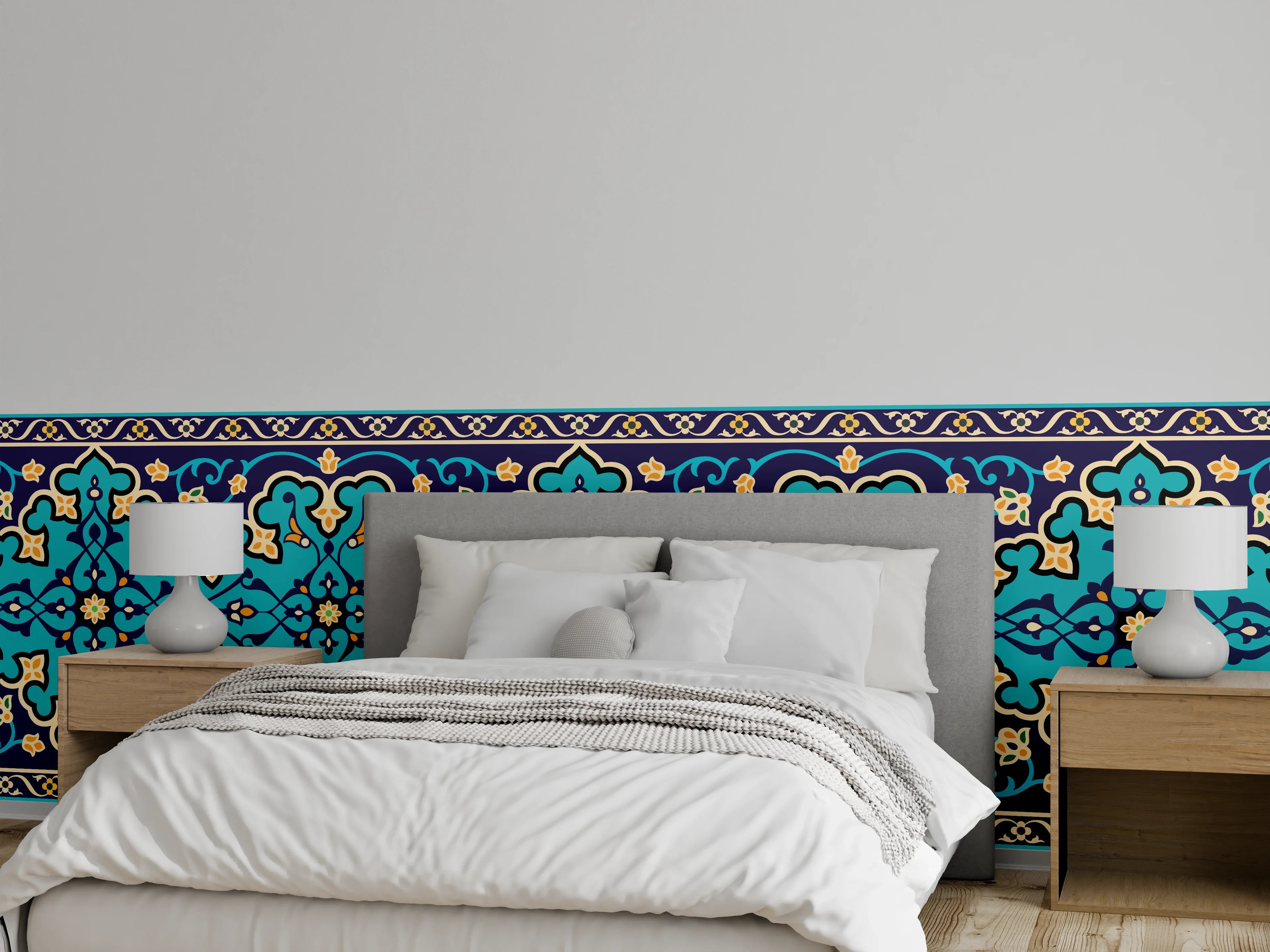 Wandverkleidung Schlafzimmer - Orientalische Fliesen 3