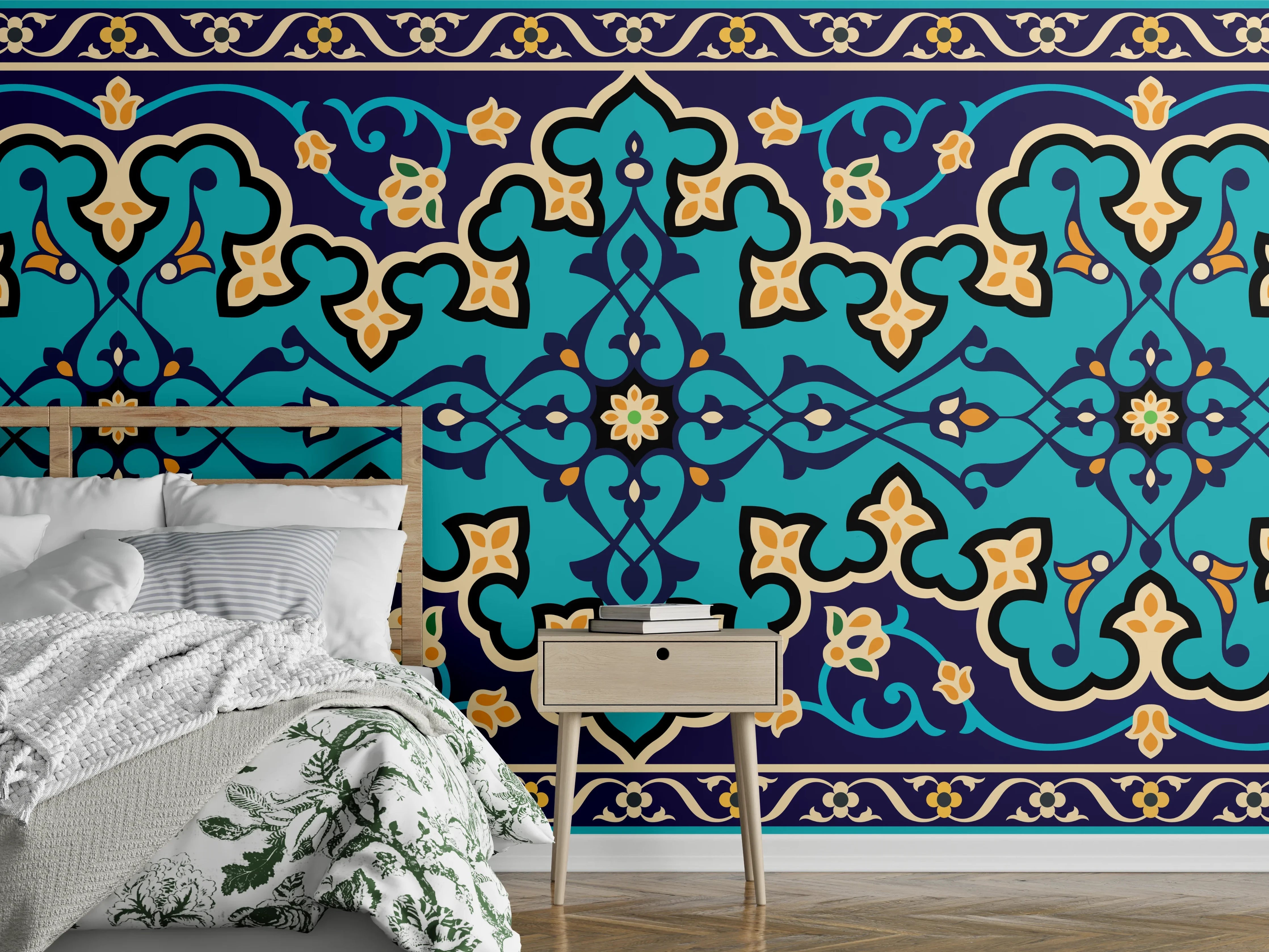 Wandverkleidung Schlafzimmer - Orientalische Fliesen 3