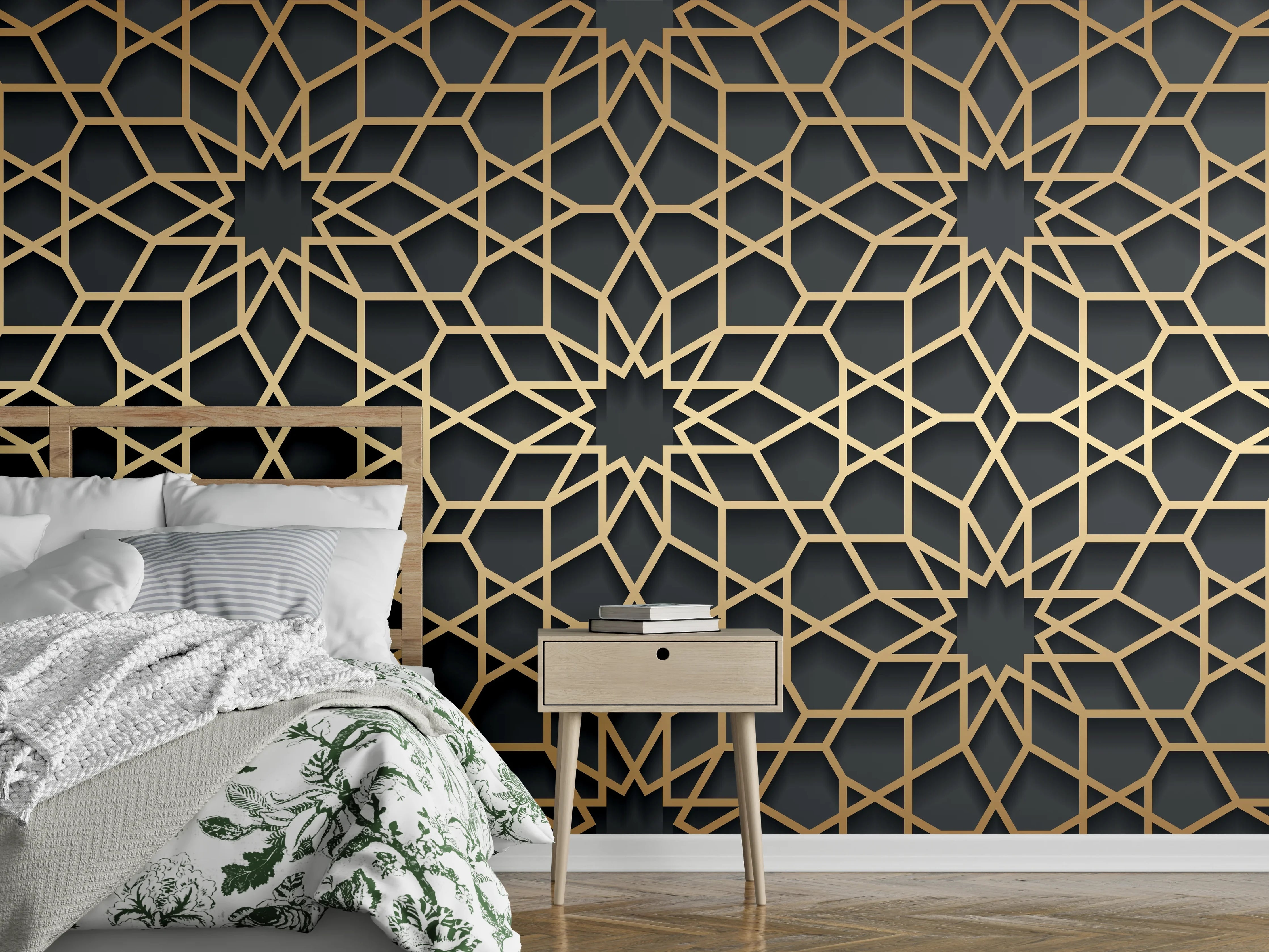 Wandverkleidung Schlafzimmer - Orientalische Muster