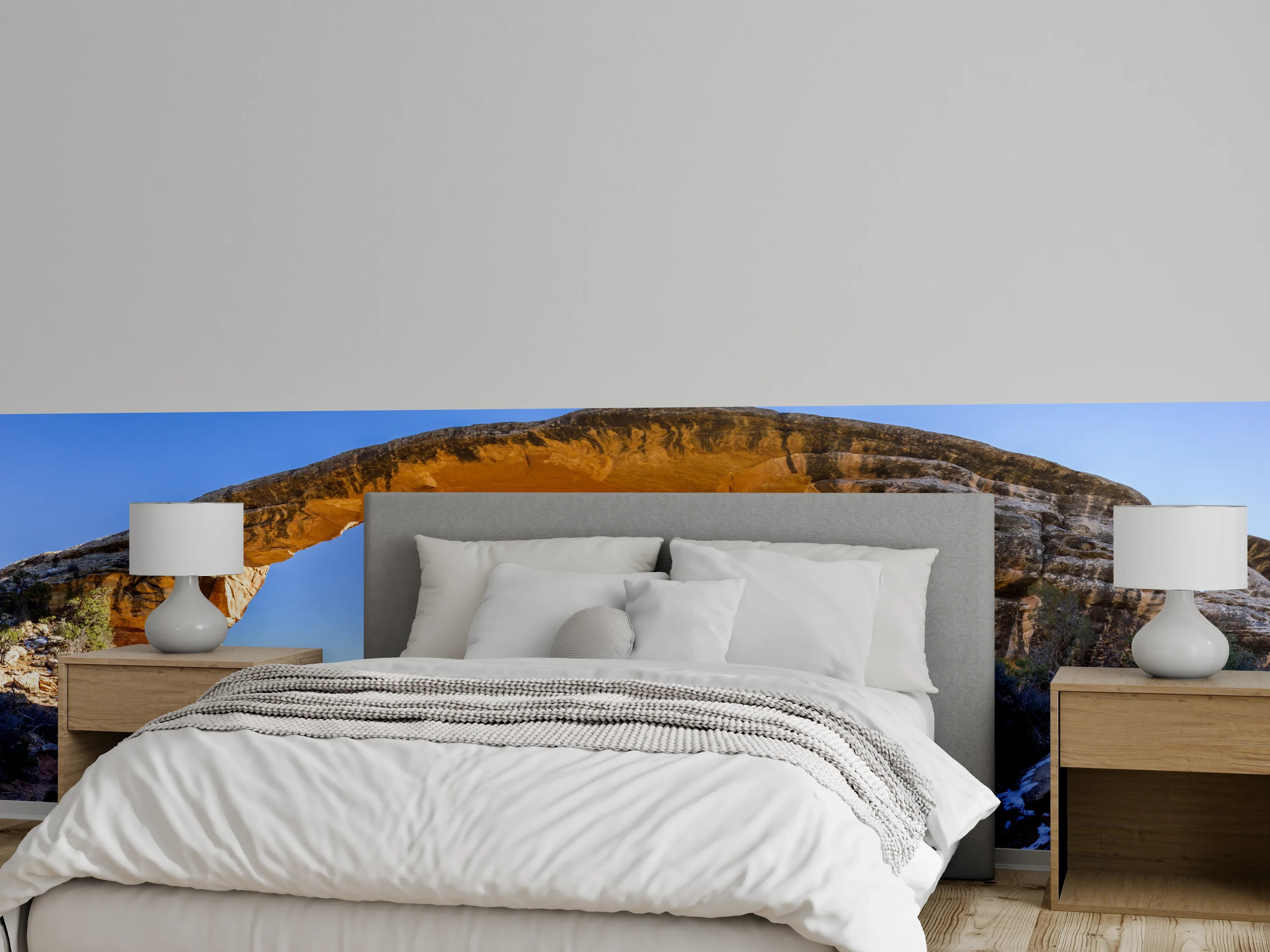Wandverkleidung Schlafzimmer - Owachomo Naturbrücke Panorama