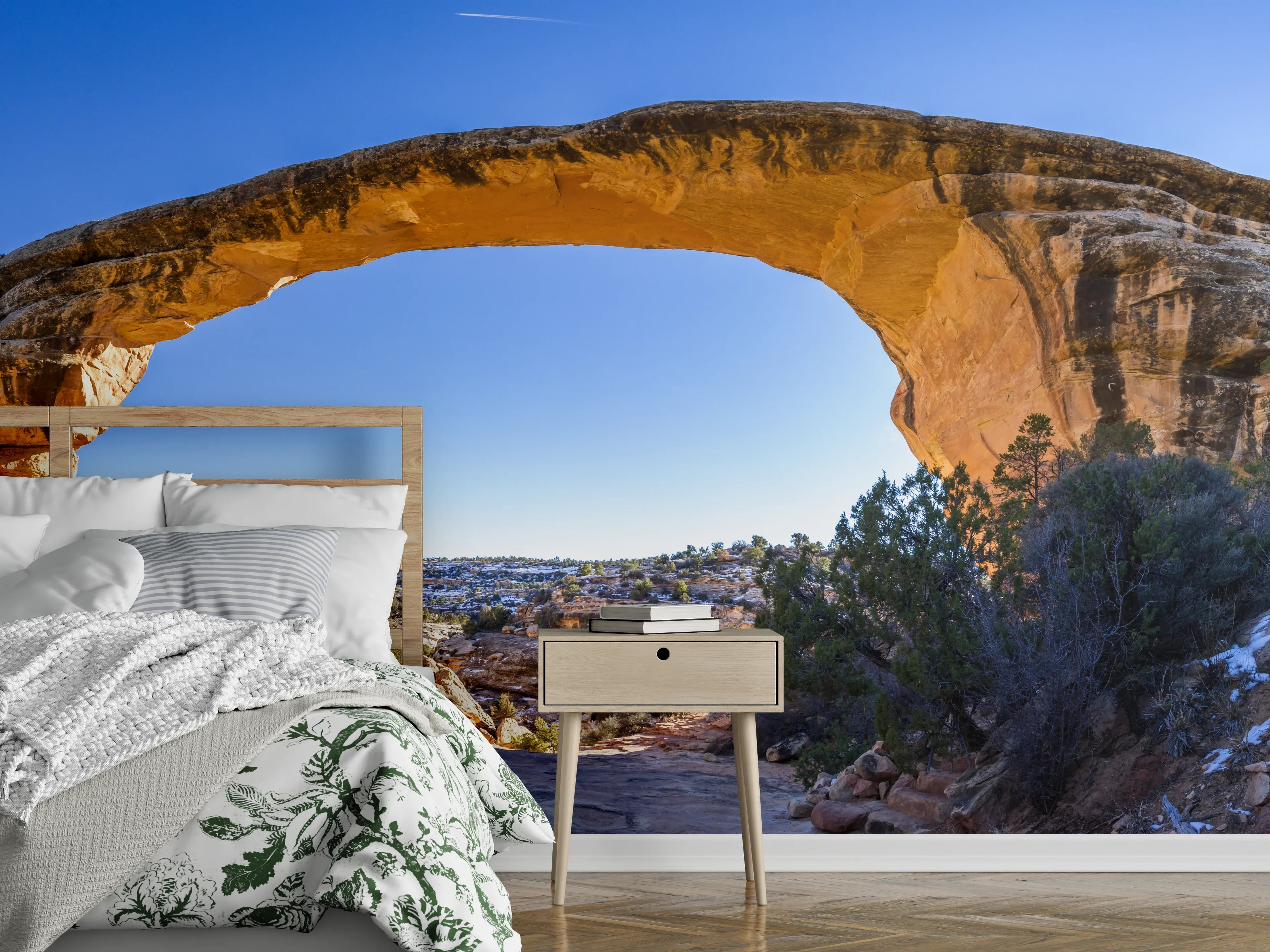 Wandverkleidung Schlafzimmer - Owachomo Naturbrücke Panorama