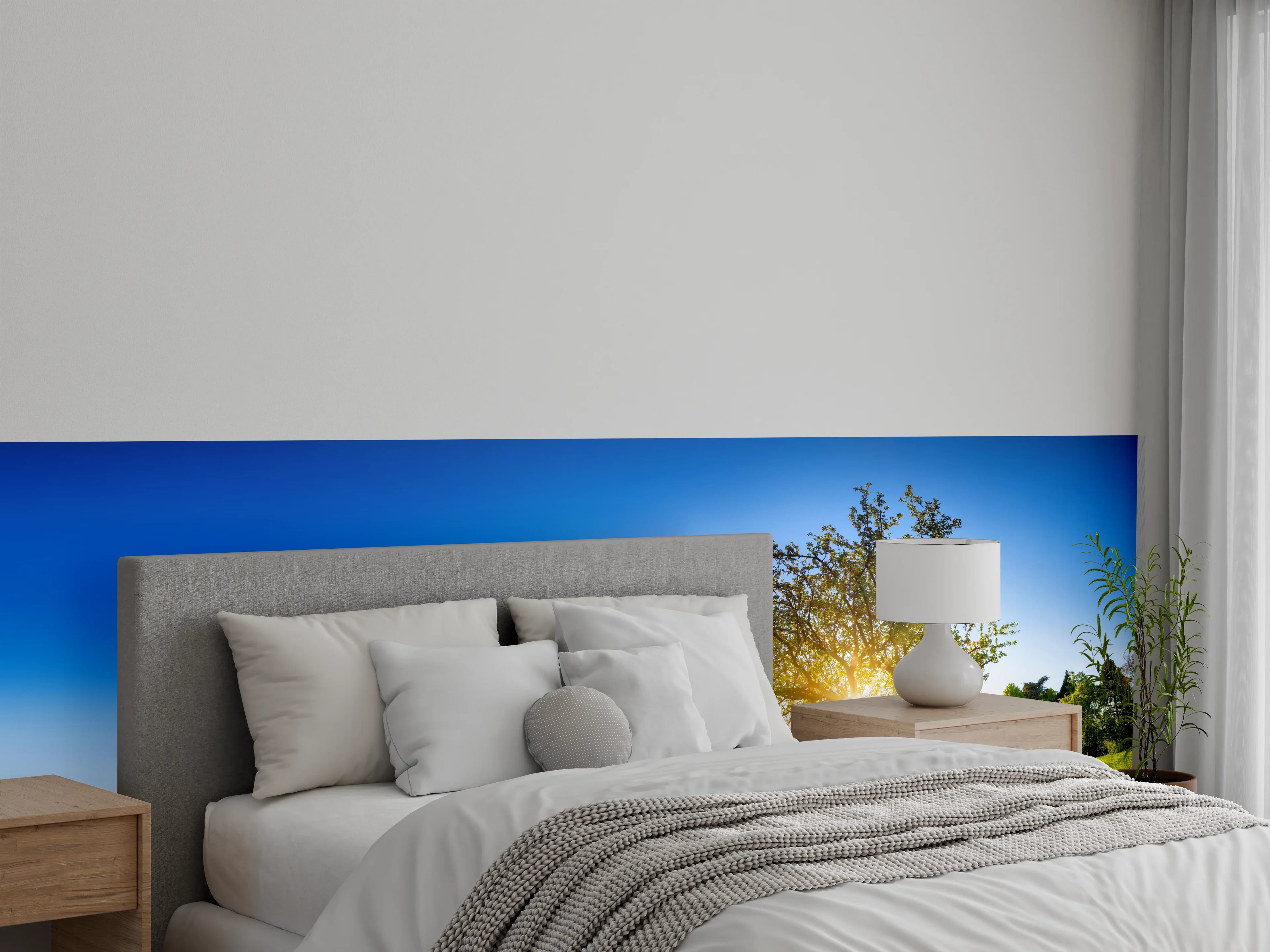 Wandverkleidung Schlafzimmer - Panorama Ländliche Idylle