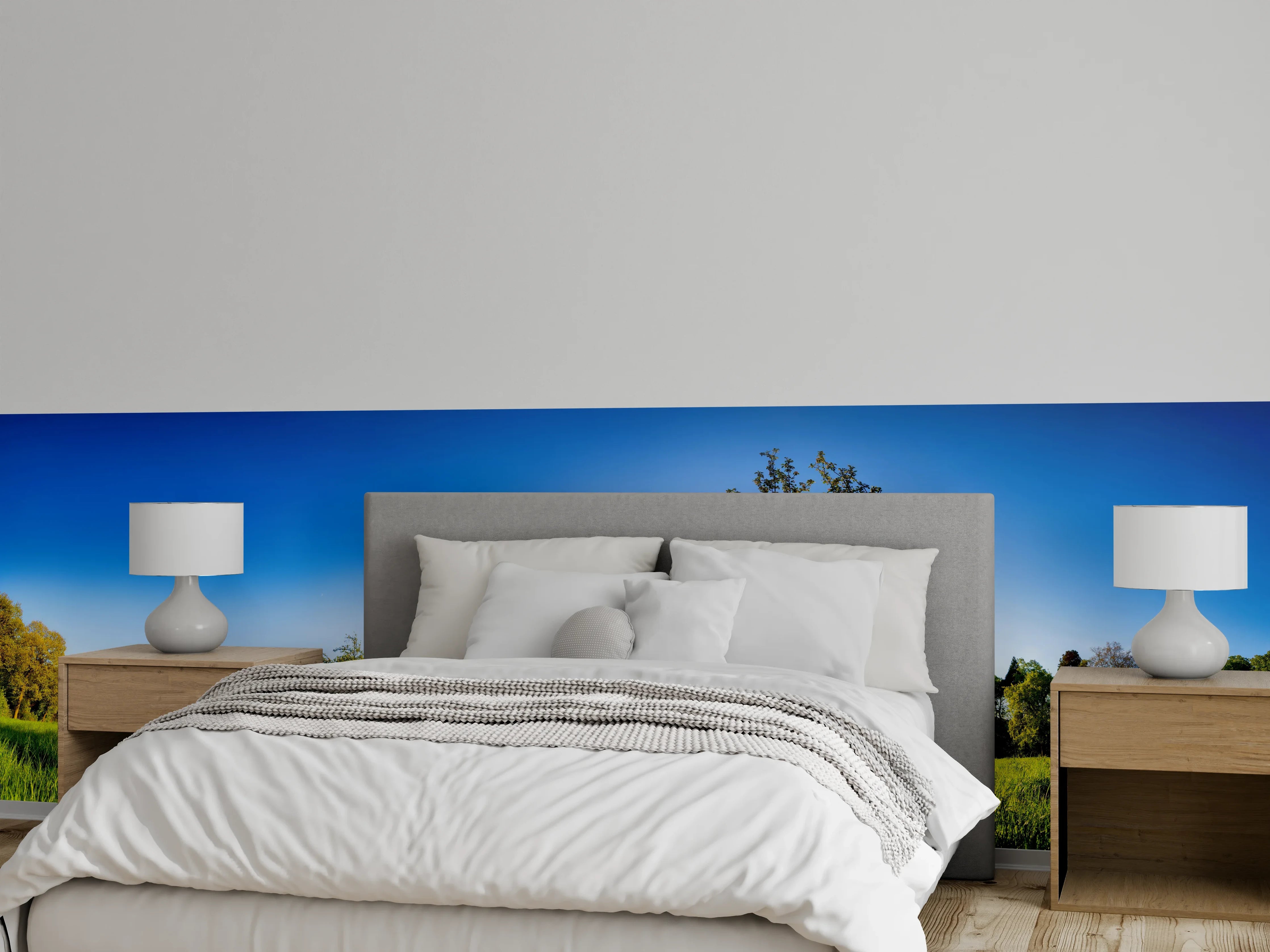 Wandverkleidung Schlafzimmer - Panorama Ländliche Idylle