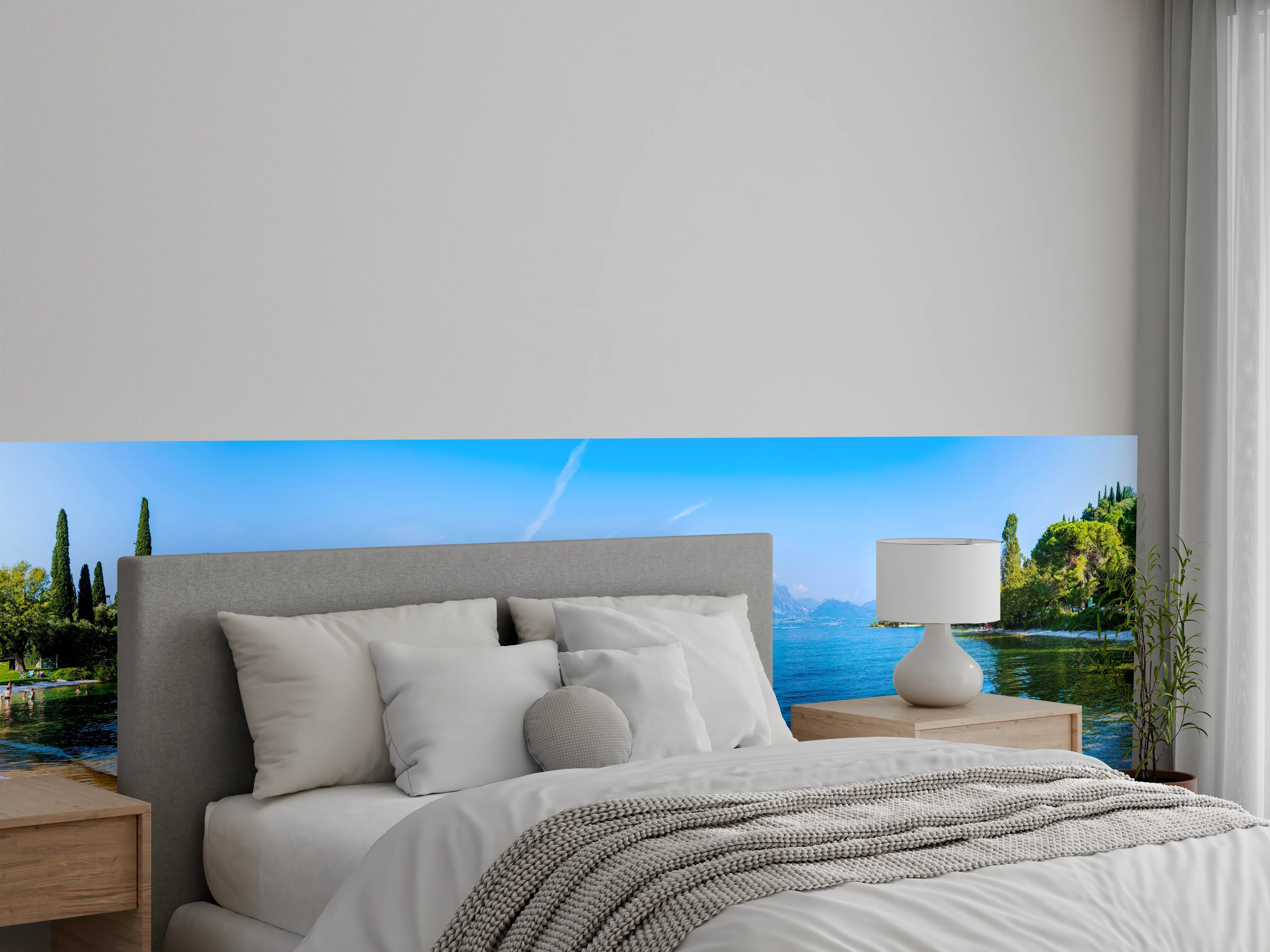 Wandverkleidung Schlafzimmer - Panorama am See – Naturidylle pur