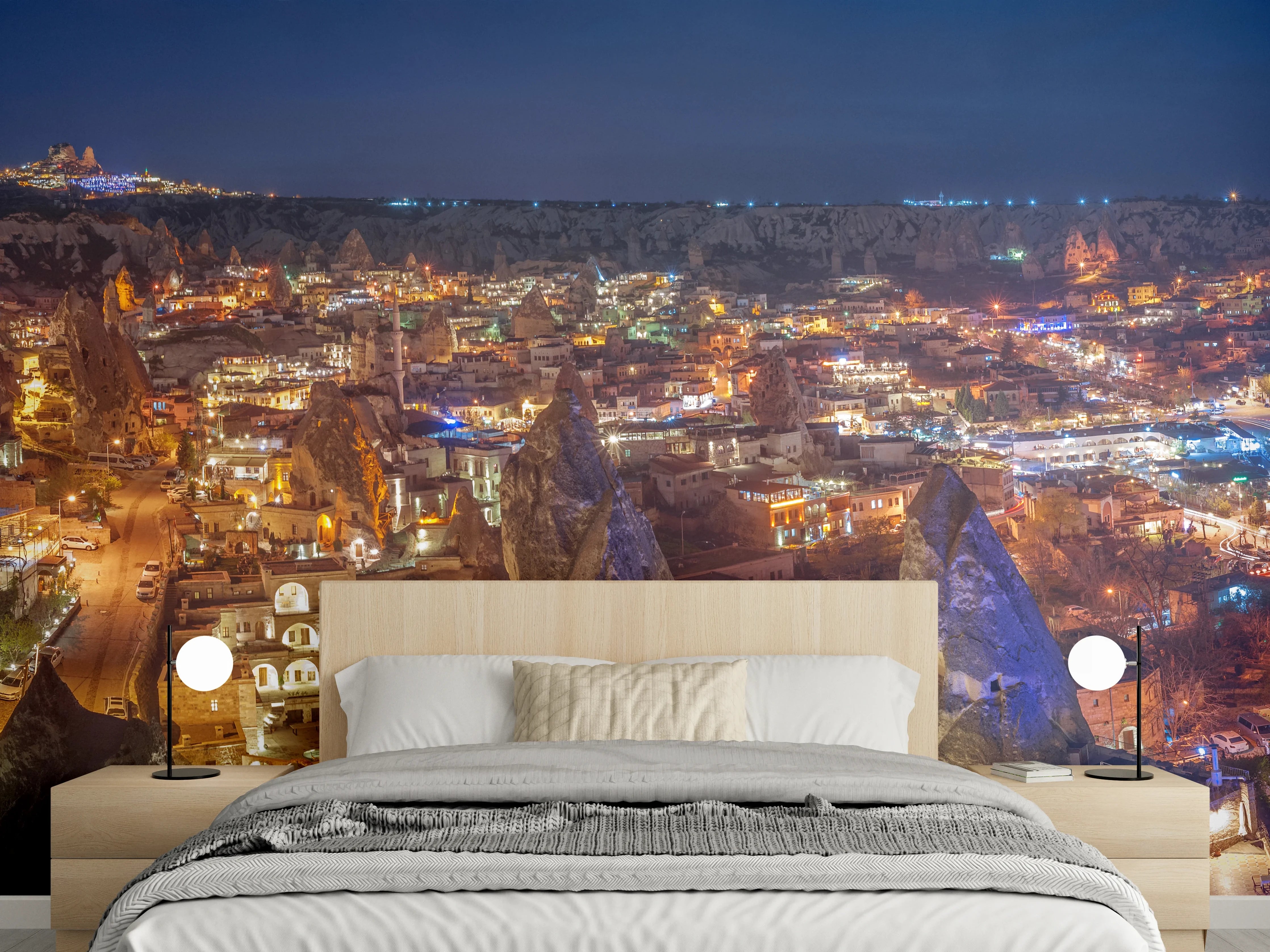 Wandverkleidung Schlafzimmer - Panorama auf Göreme - Kapadokien