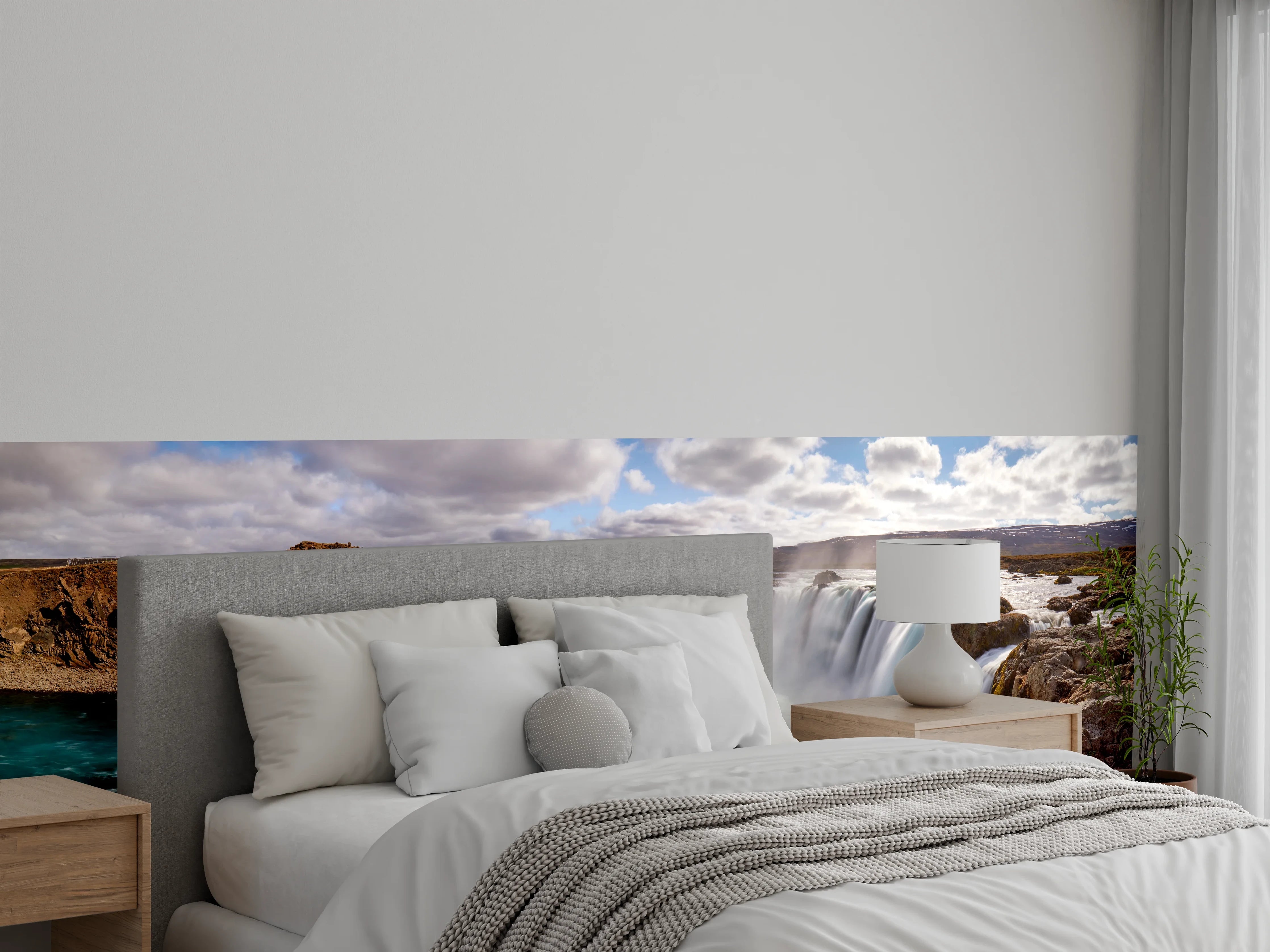 Wandverkleidung Schlafzimmer - Panorama des Goldenen Rings von Island