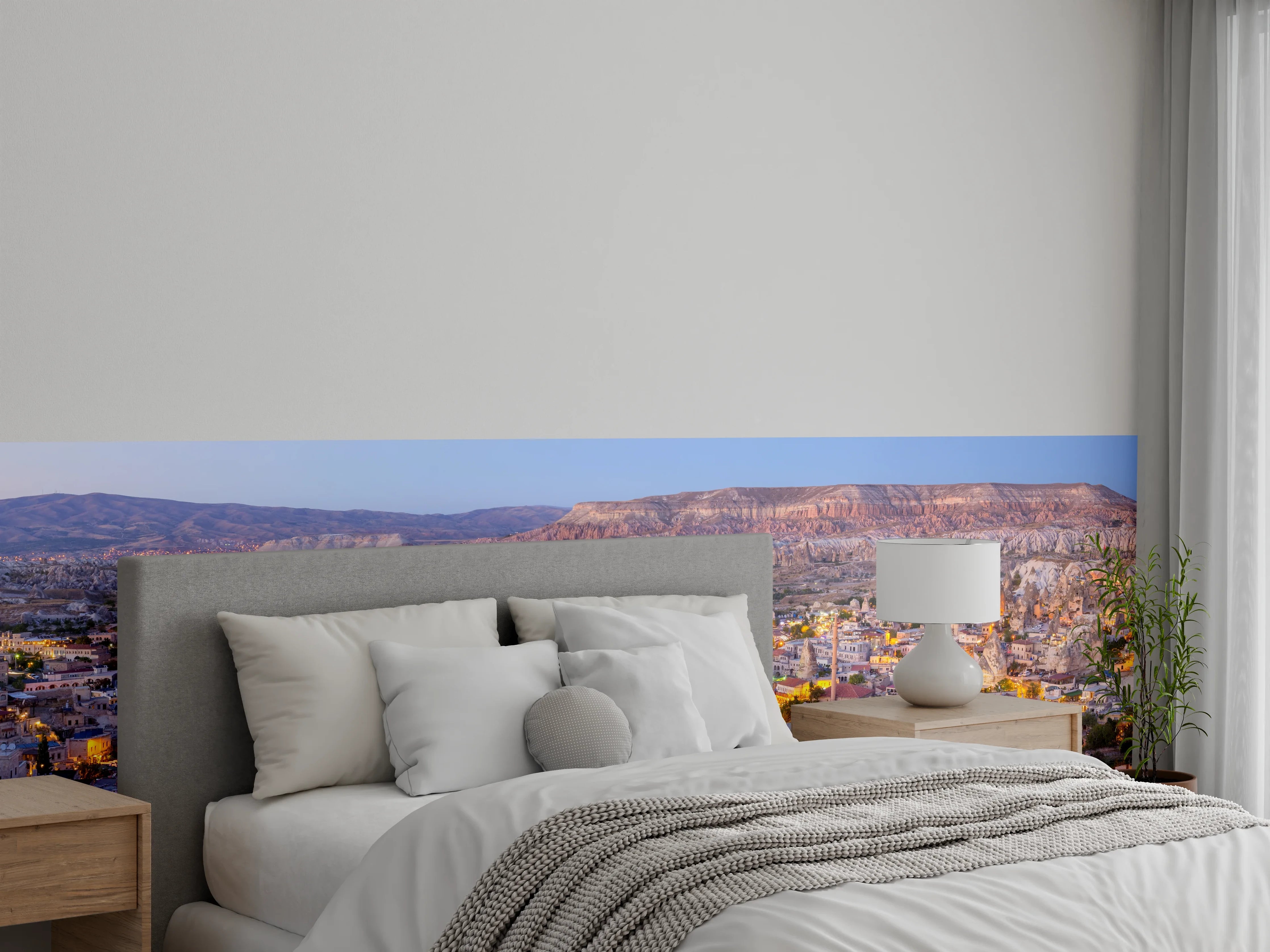 Wandverkleidung Schlafzimmer - Panoramablick auf Göreme - Kapadokien