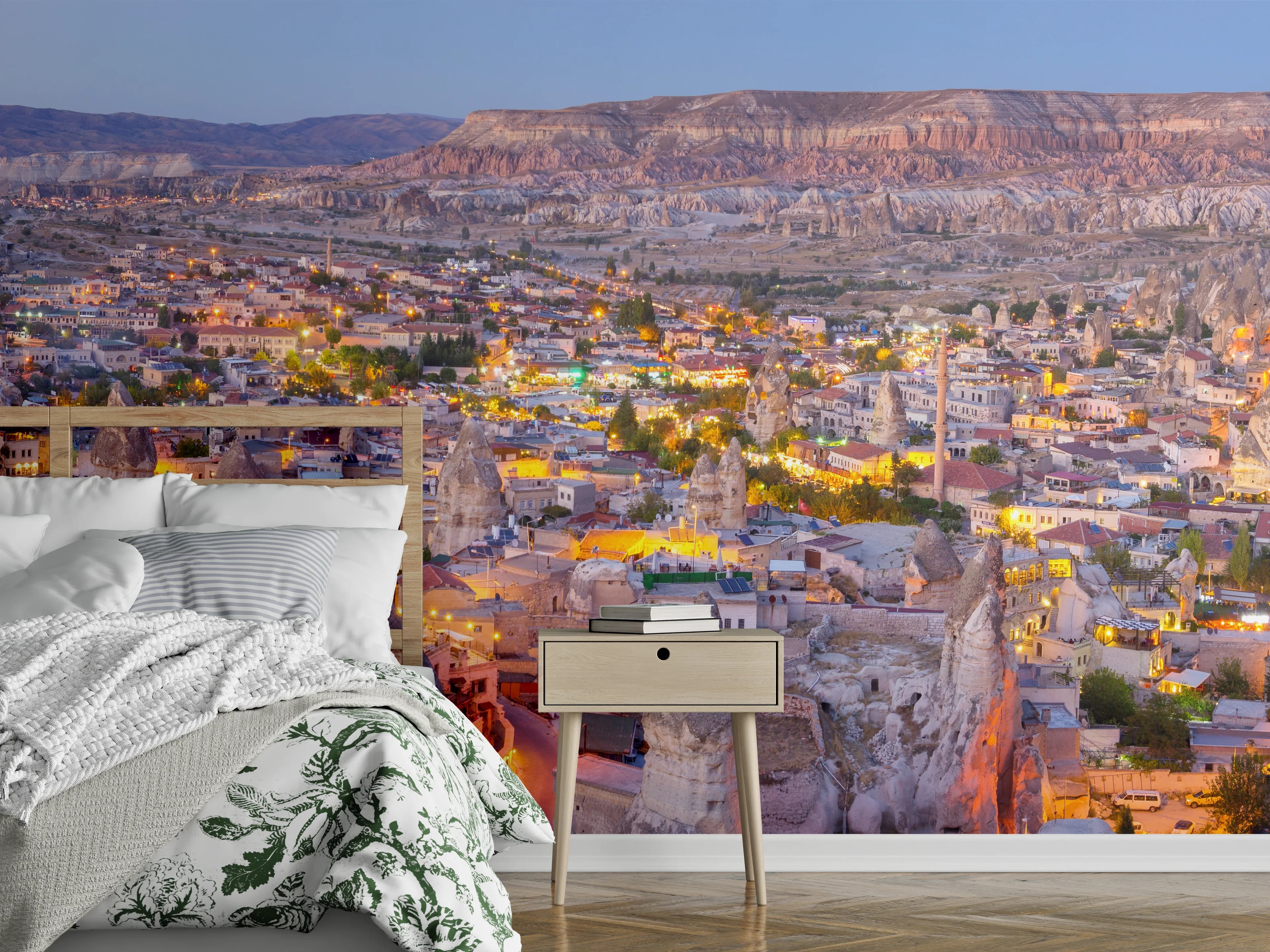 Wandverkleidung Schlafzimmer - Panoramablick auf Göreme - Kapadokien