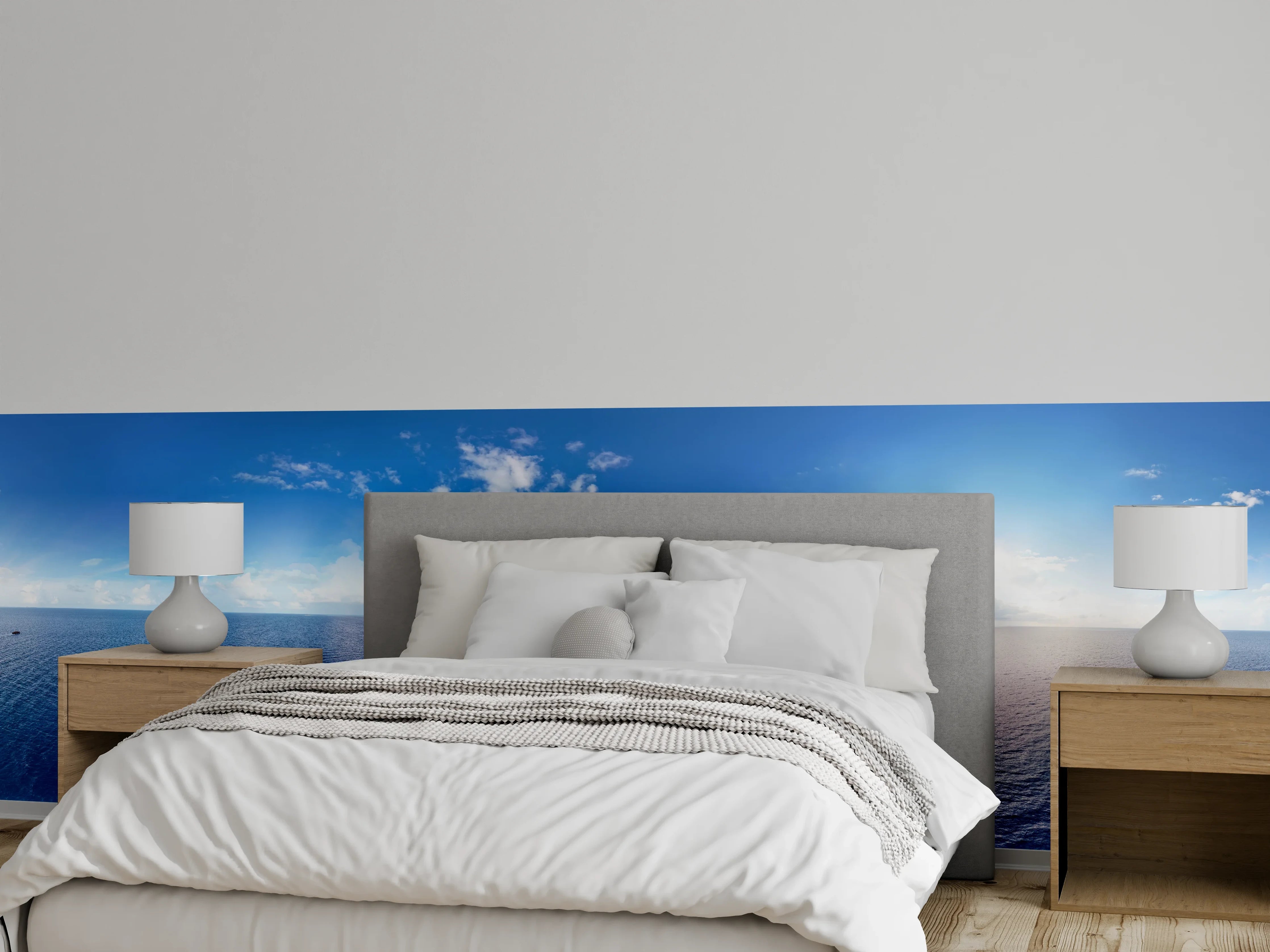 Wandverkleidung Schlafzimmer - Paradiesische Insel im türkisblauen Meer