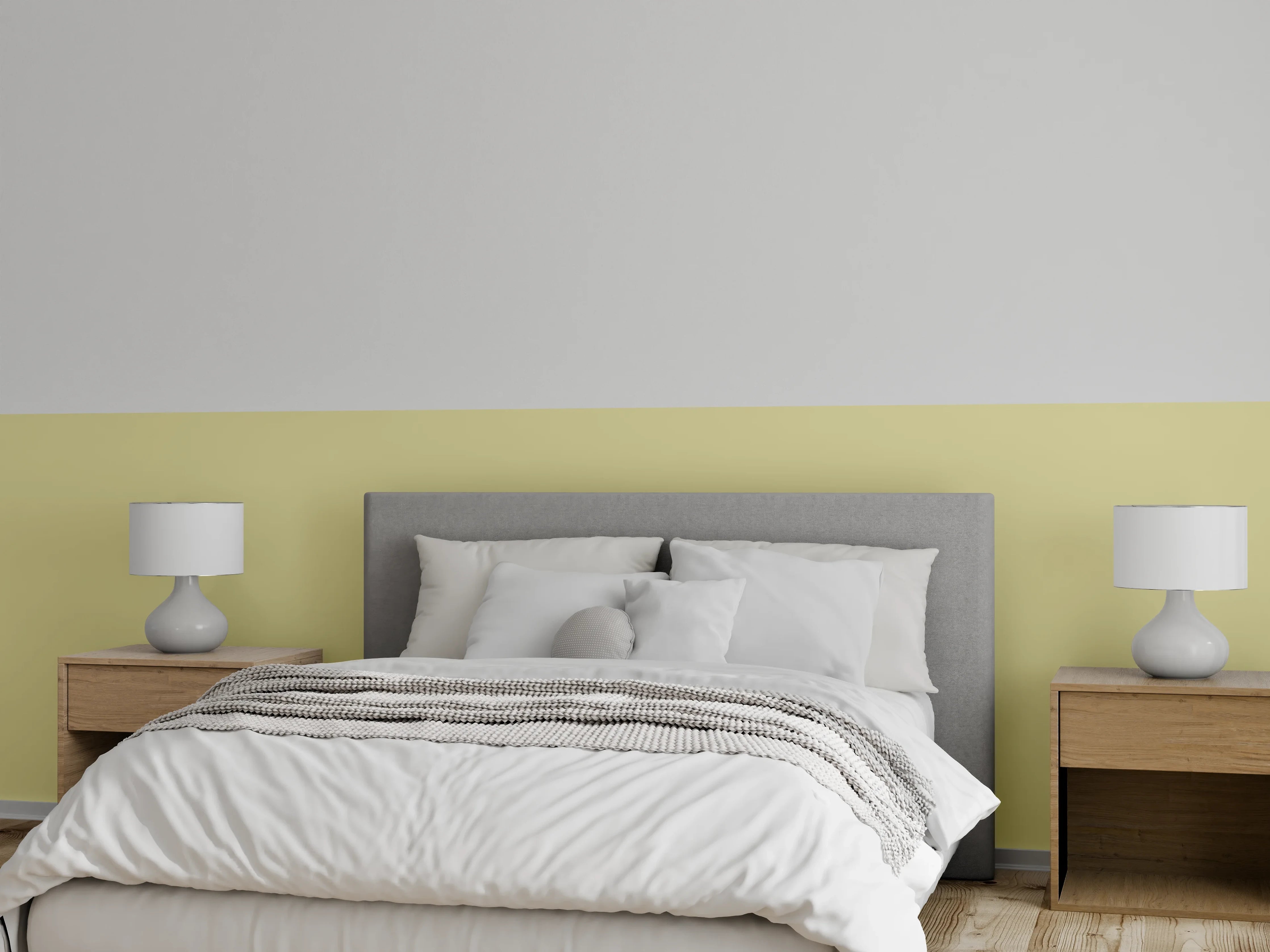 Wandverkleidung Schlafzimmer - RAL 1000 (Grünbeige)