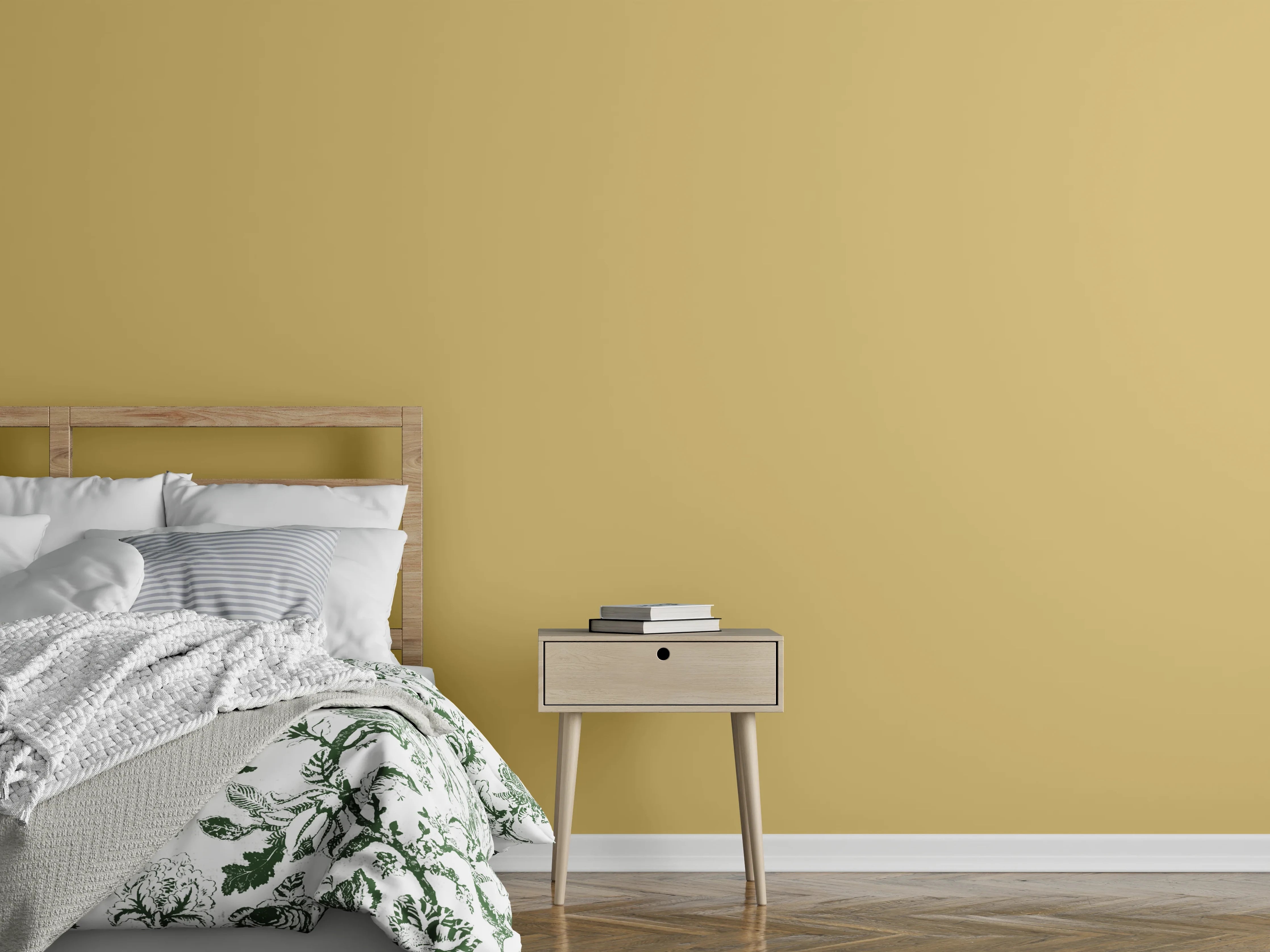 Wandverkleidung Schlafzimmer - RAL 1002 (Sandgelb)