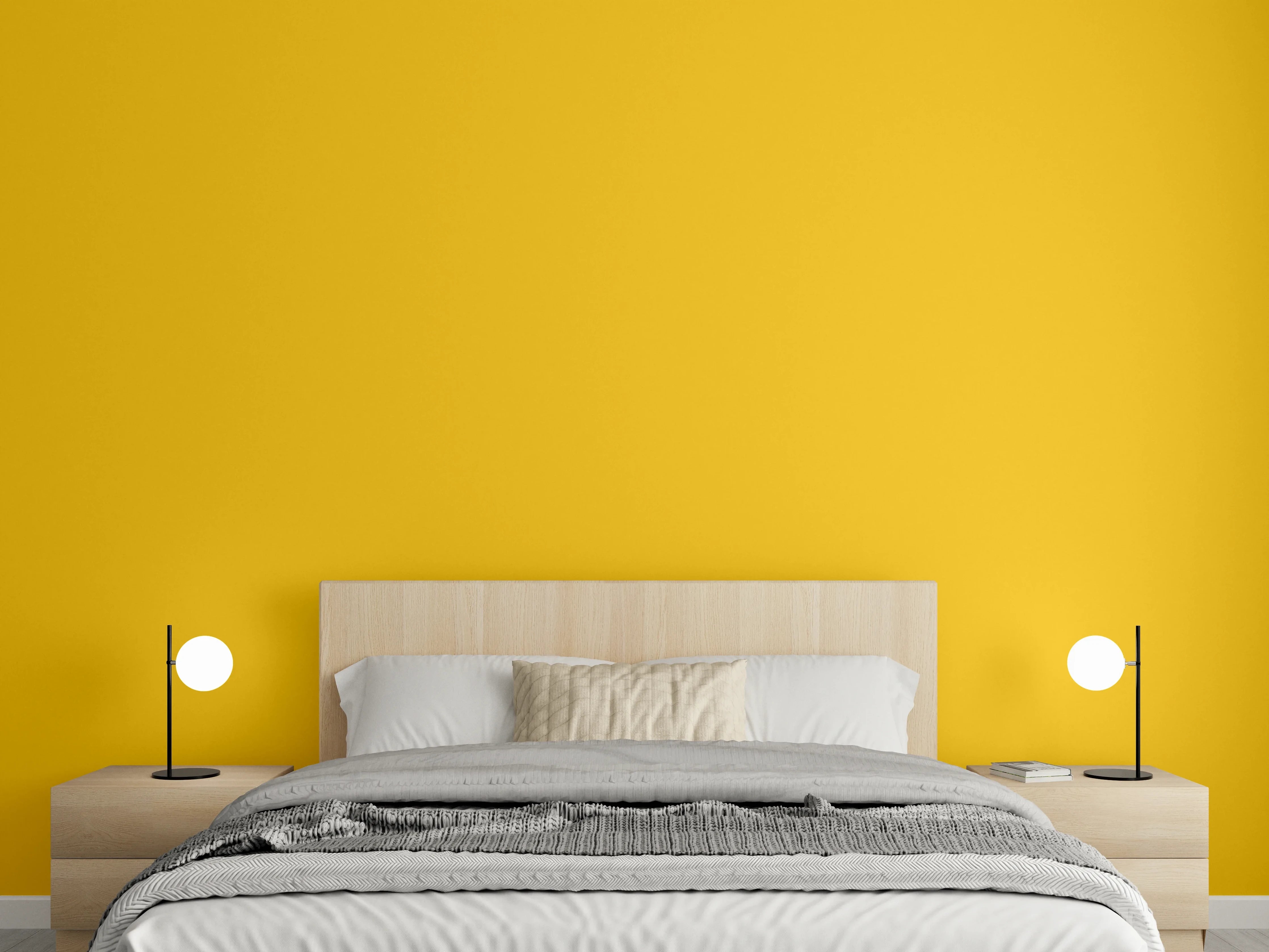 Wandverkleidung Schlafzimmer - RAL 1004 (Goldgelb)
