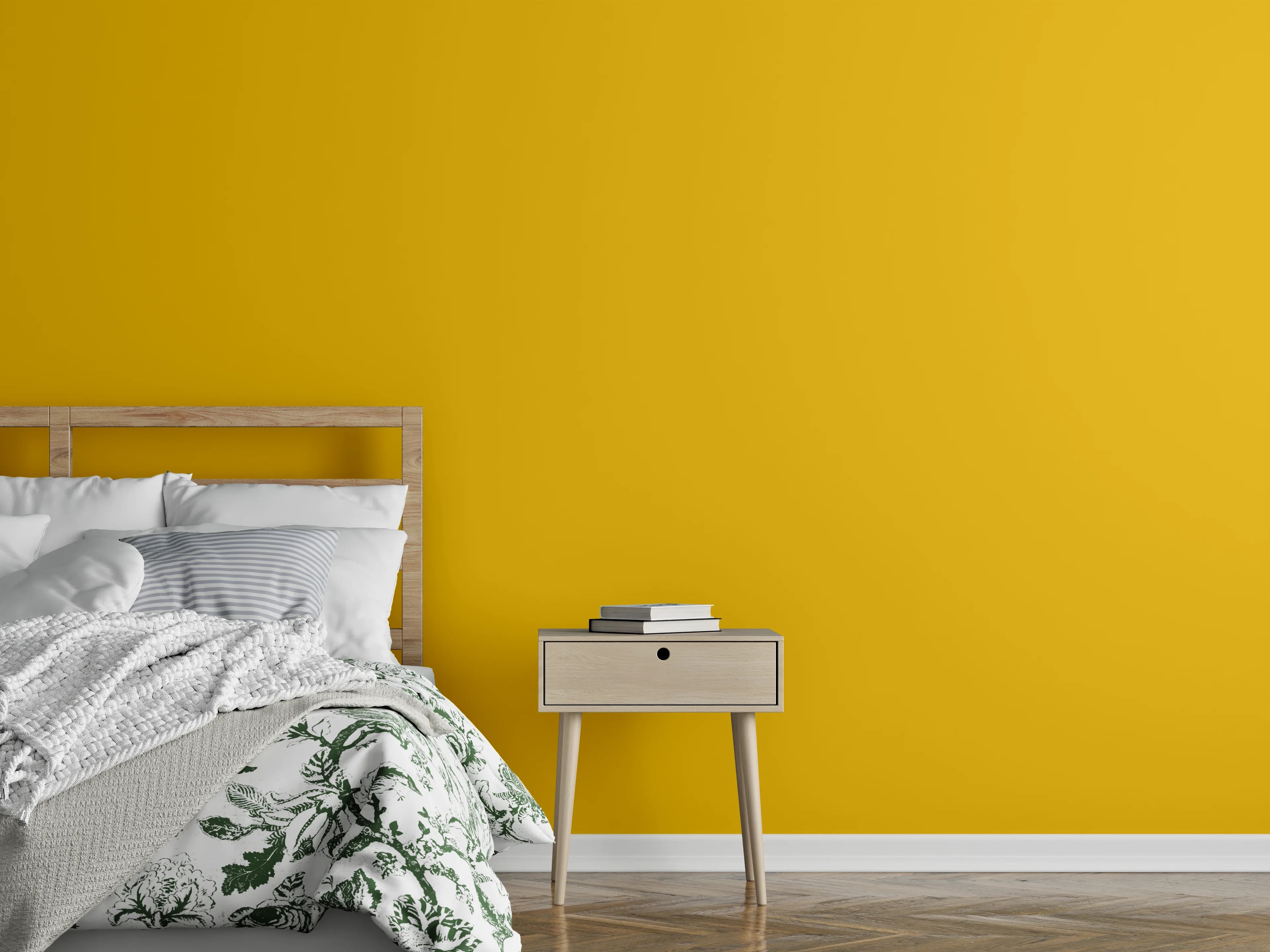 Wandverkleidung Schlafzimmer - RAL 1004 (Goldgelb)