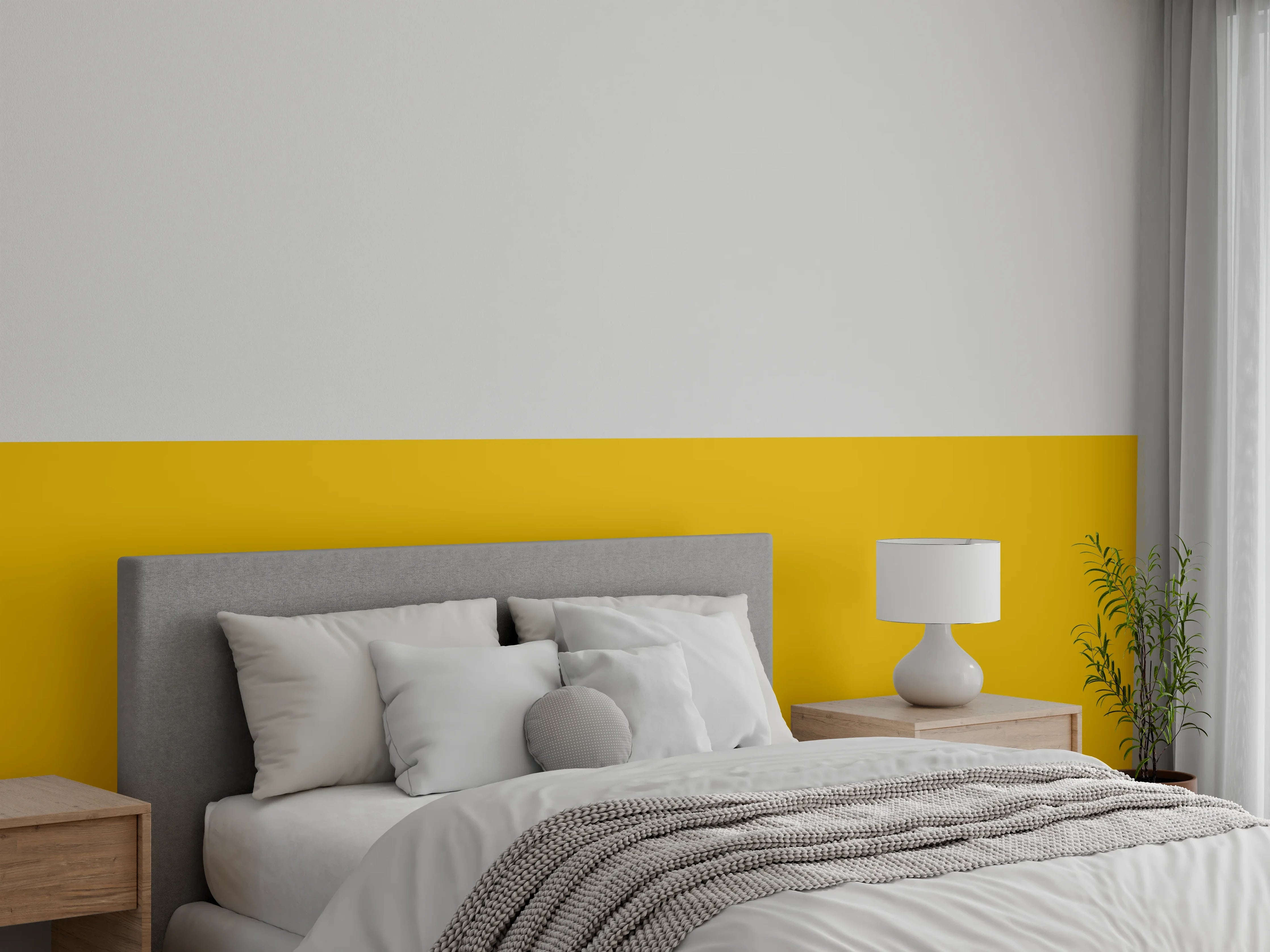 Wandverkleidung Schlafzimmer - RAL 1005 (Honiggelb)