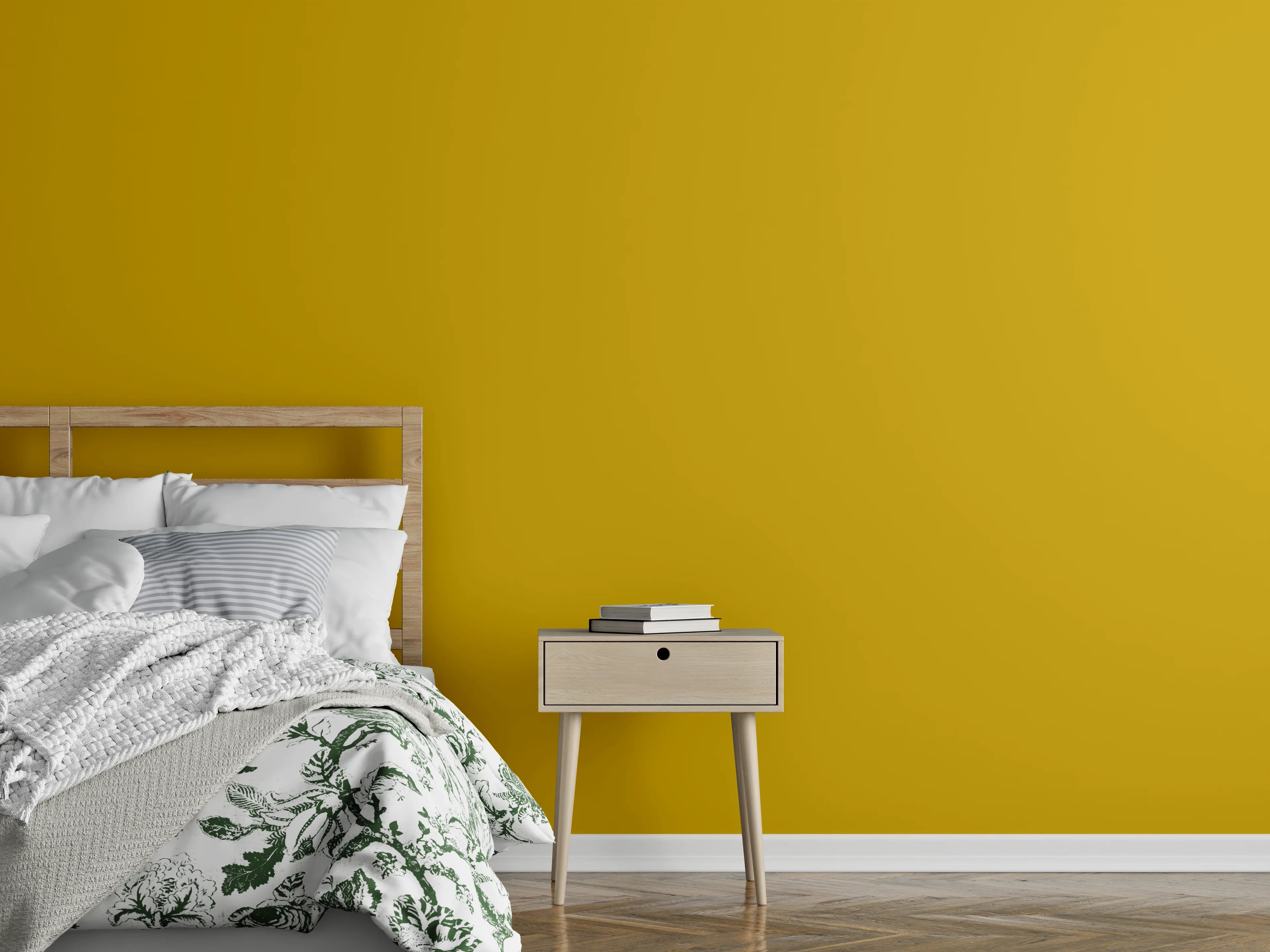 Wandverkleidung Schlafzimmer - RAL 1005 (Honiggelb)