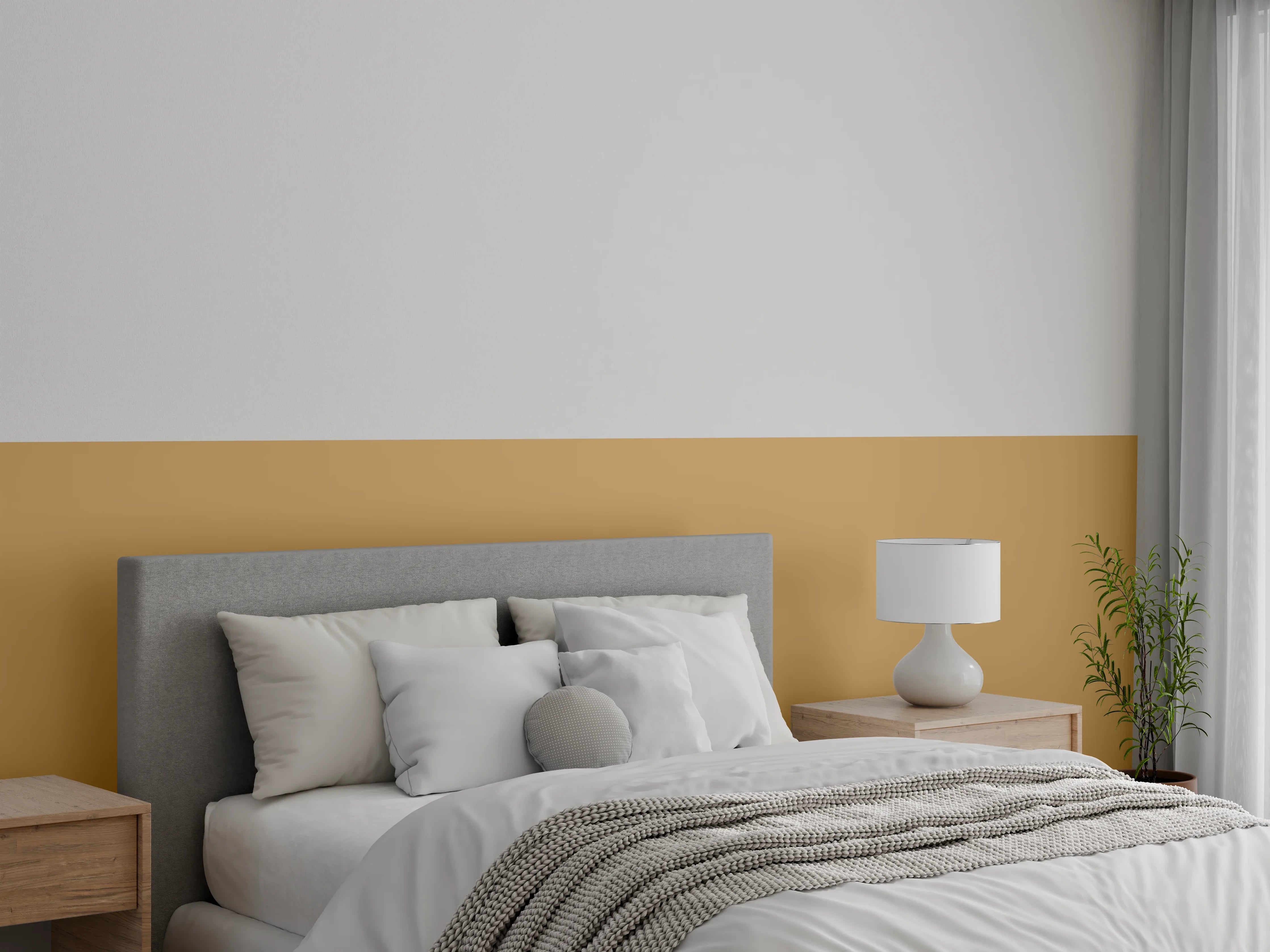Wandverkleidung Schlafzimmer - RAL 1011 (Braunbeige)