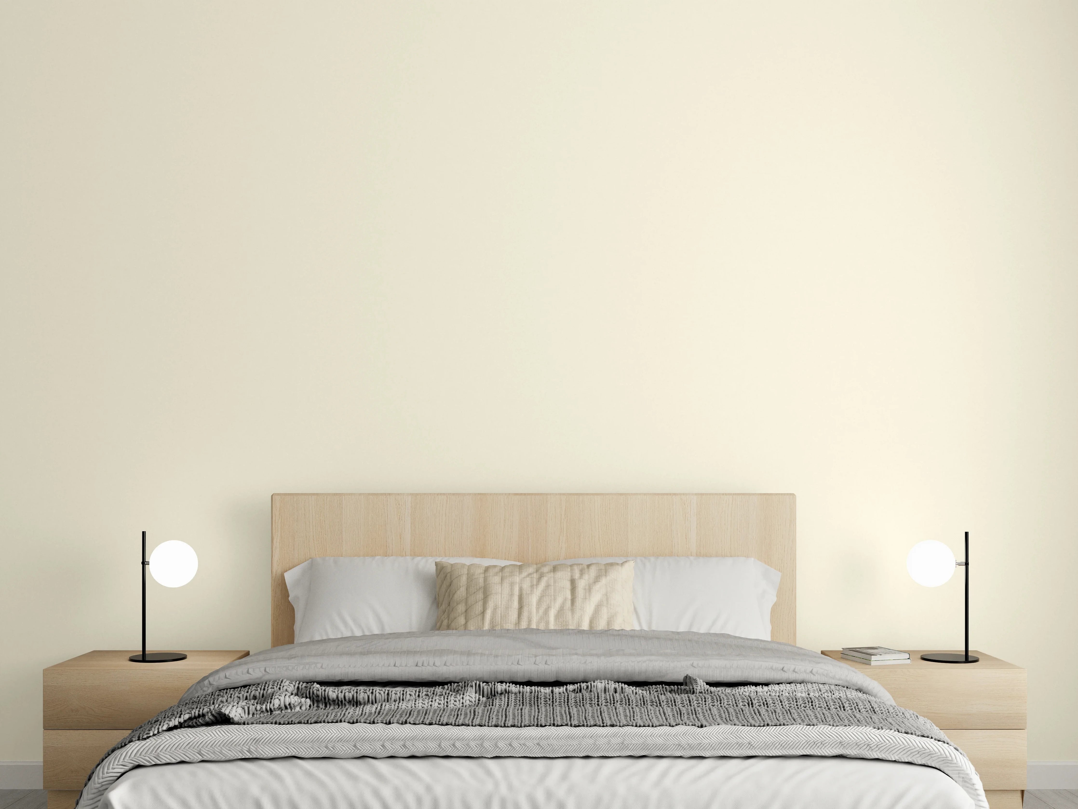 Wandverkleidung Schlafzimmer - RAL 1013 (Austernweiß)