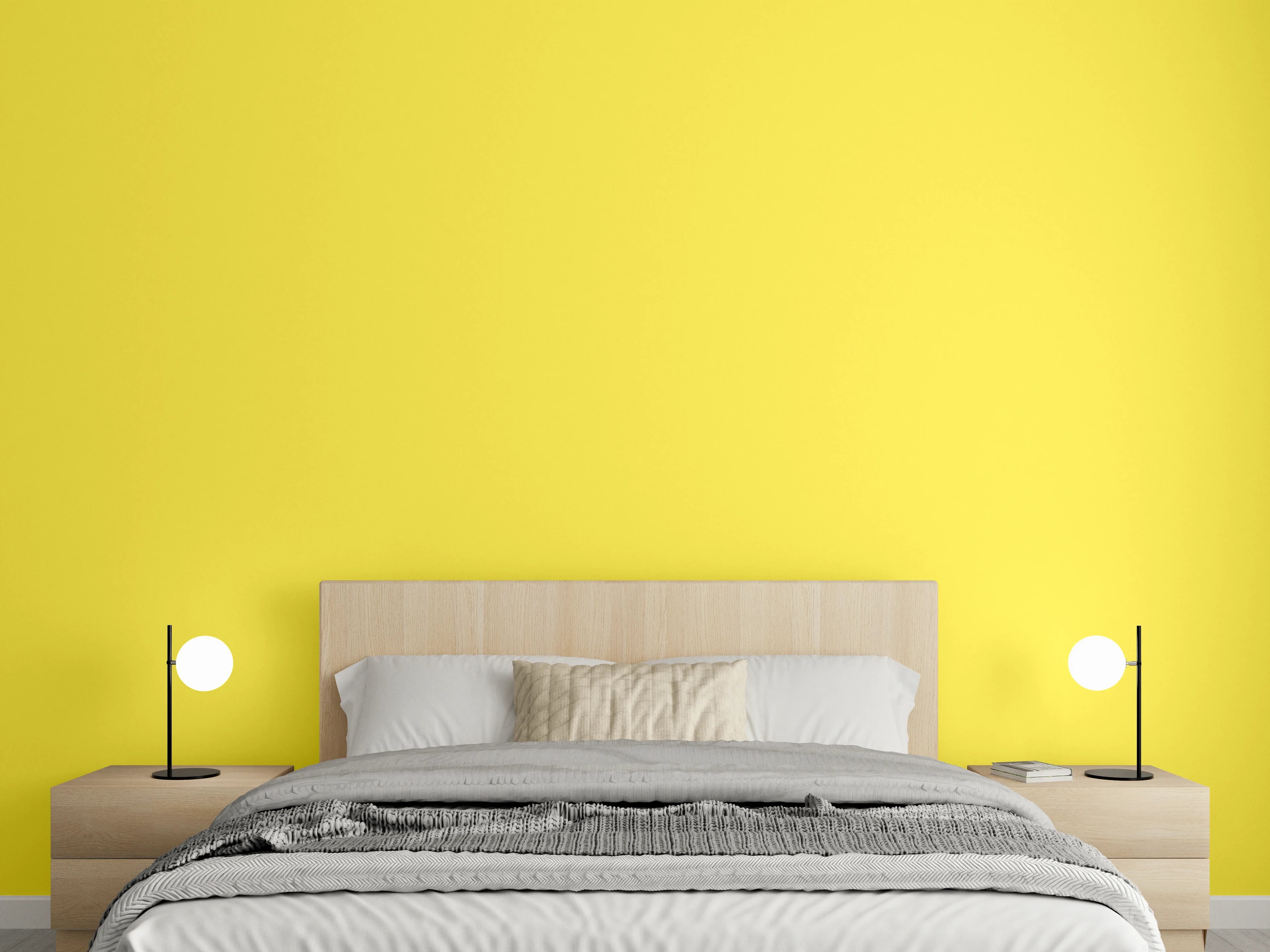 Wandverkleidung Schlafzimmer - RAL 1018 (Zinkgelb)