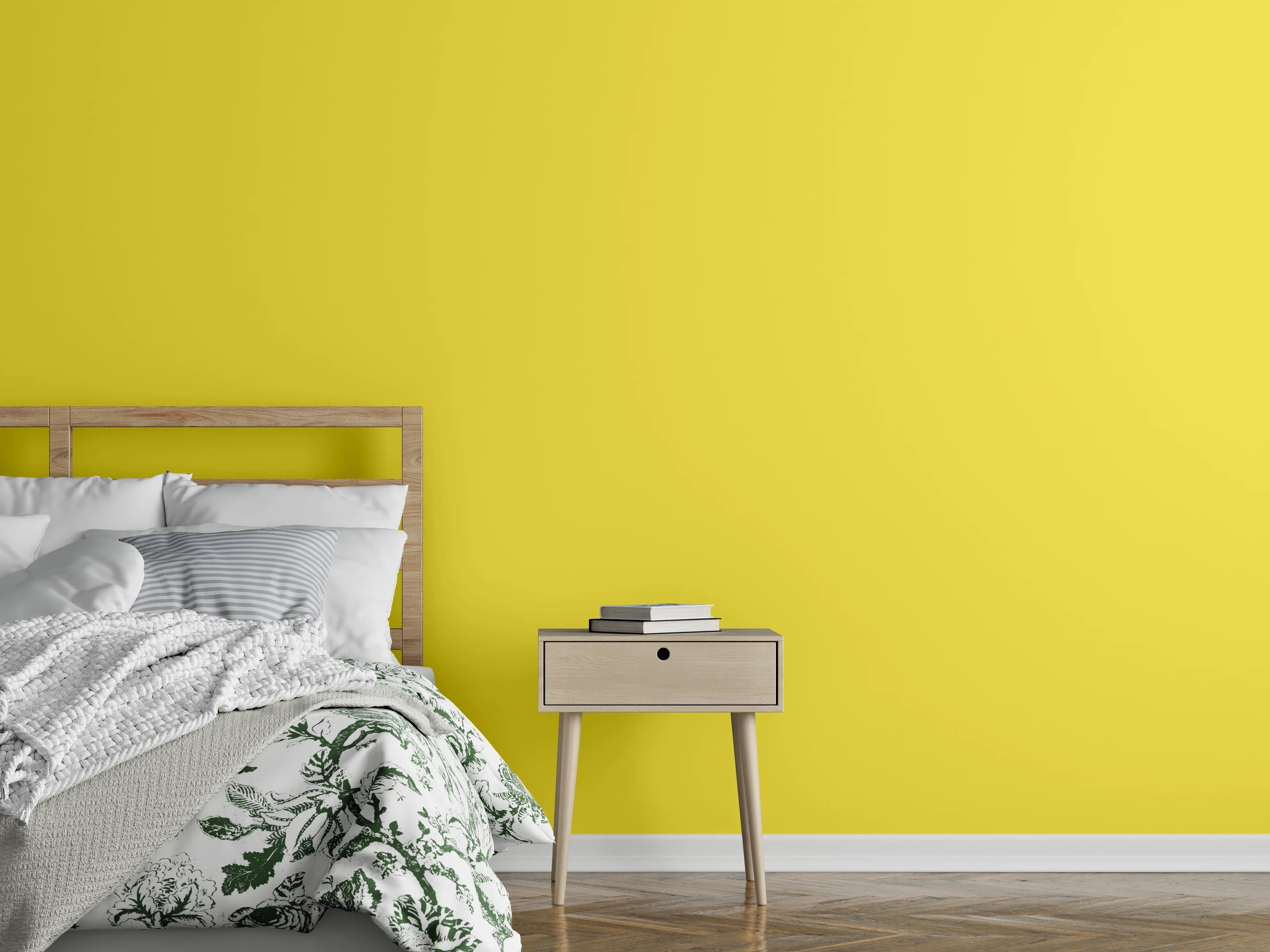 Wandverkleidung Schlafzimmer - RAL 1018 (Zinkgelb)