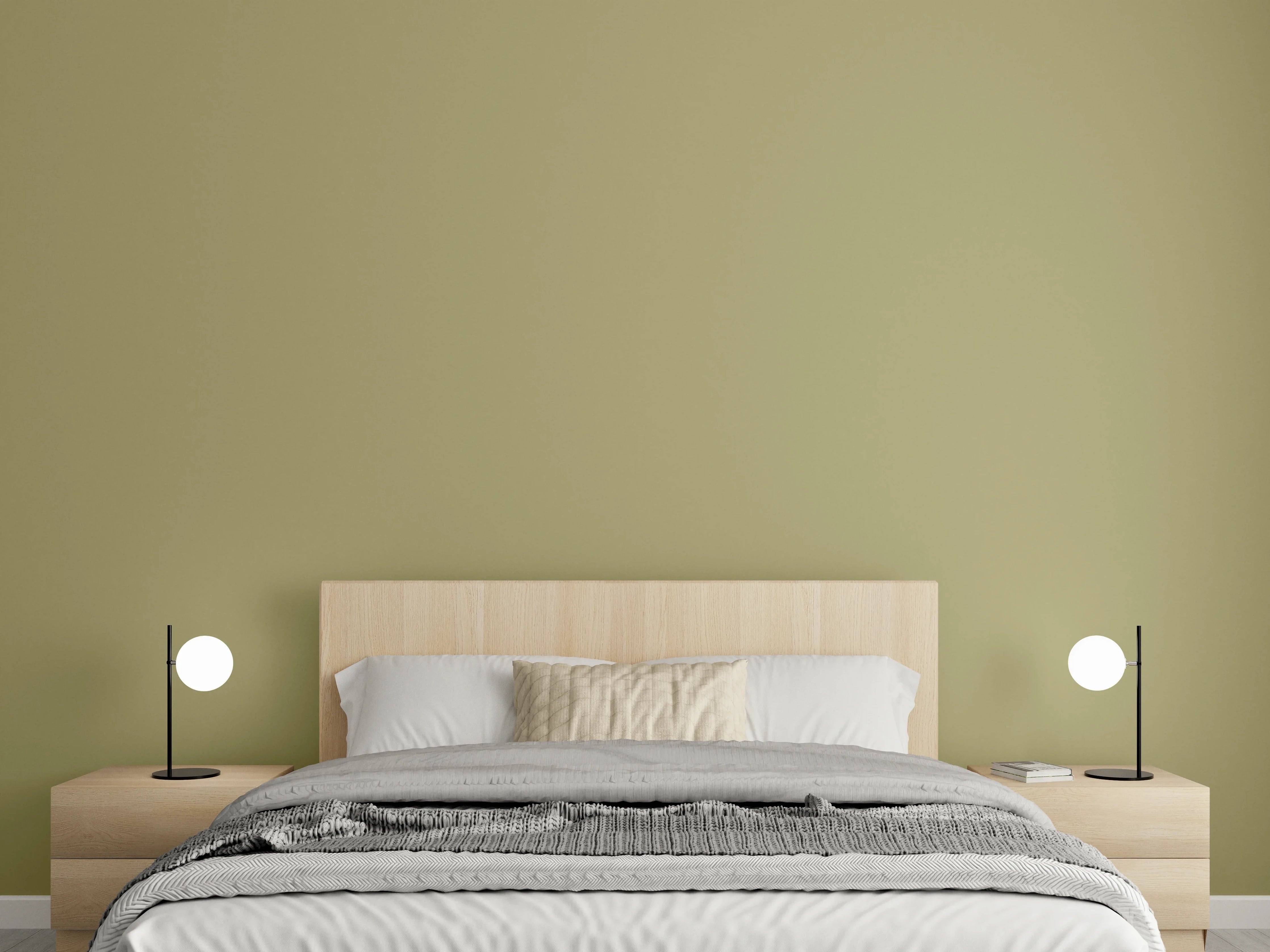 Wandverkleidung Schlafzimmer - RAL 1020 (olivgelb)