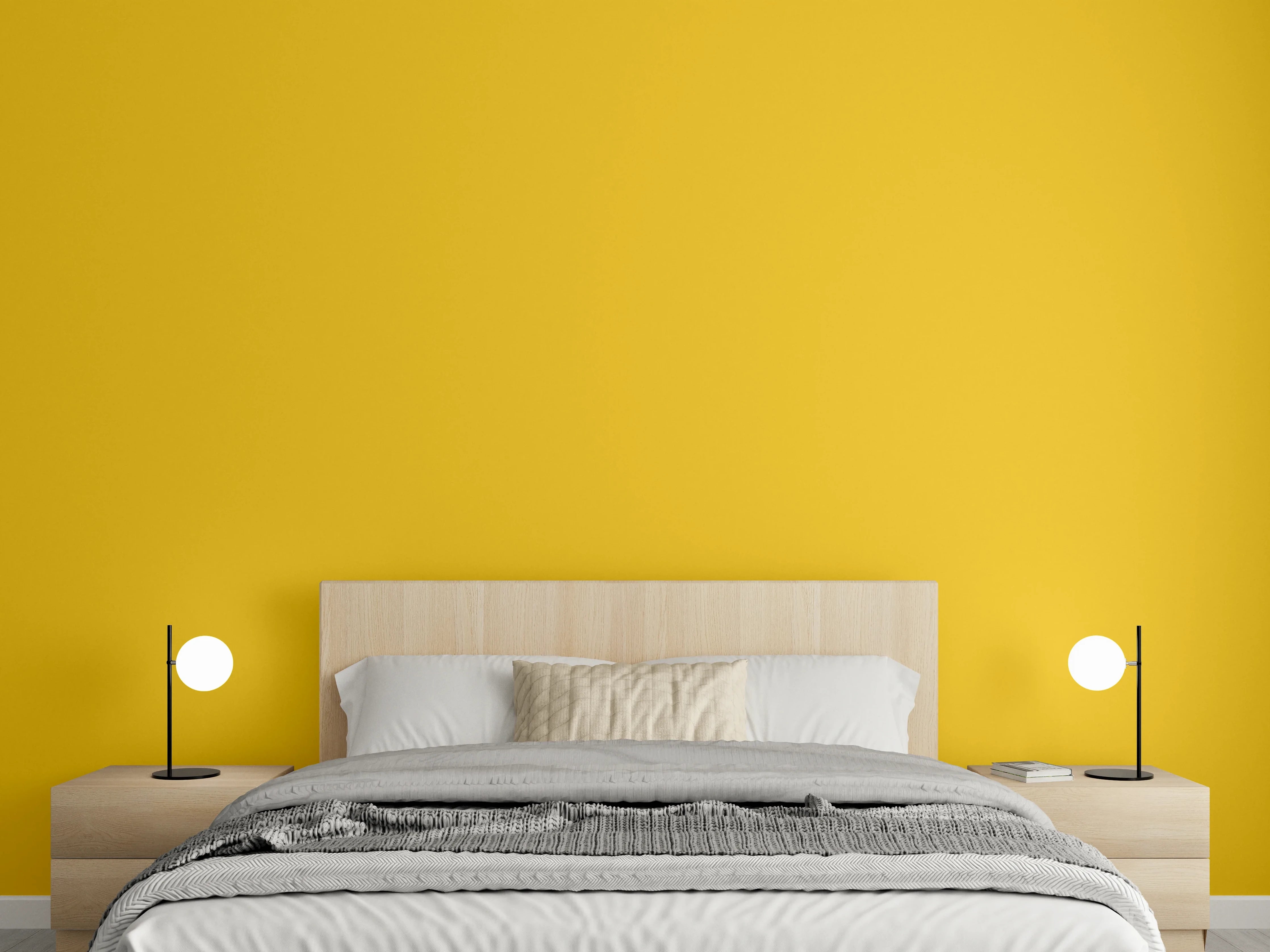 Wandverkleidung Schlafzimmer - RAL 1032 (Besengelb)