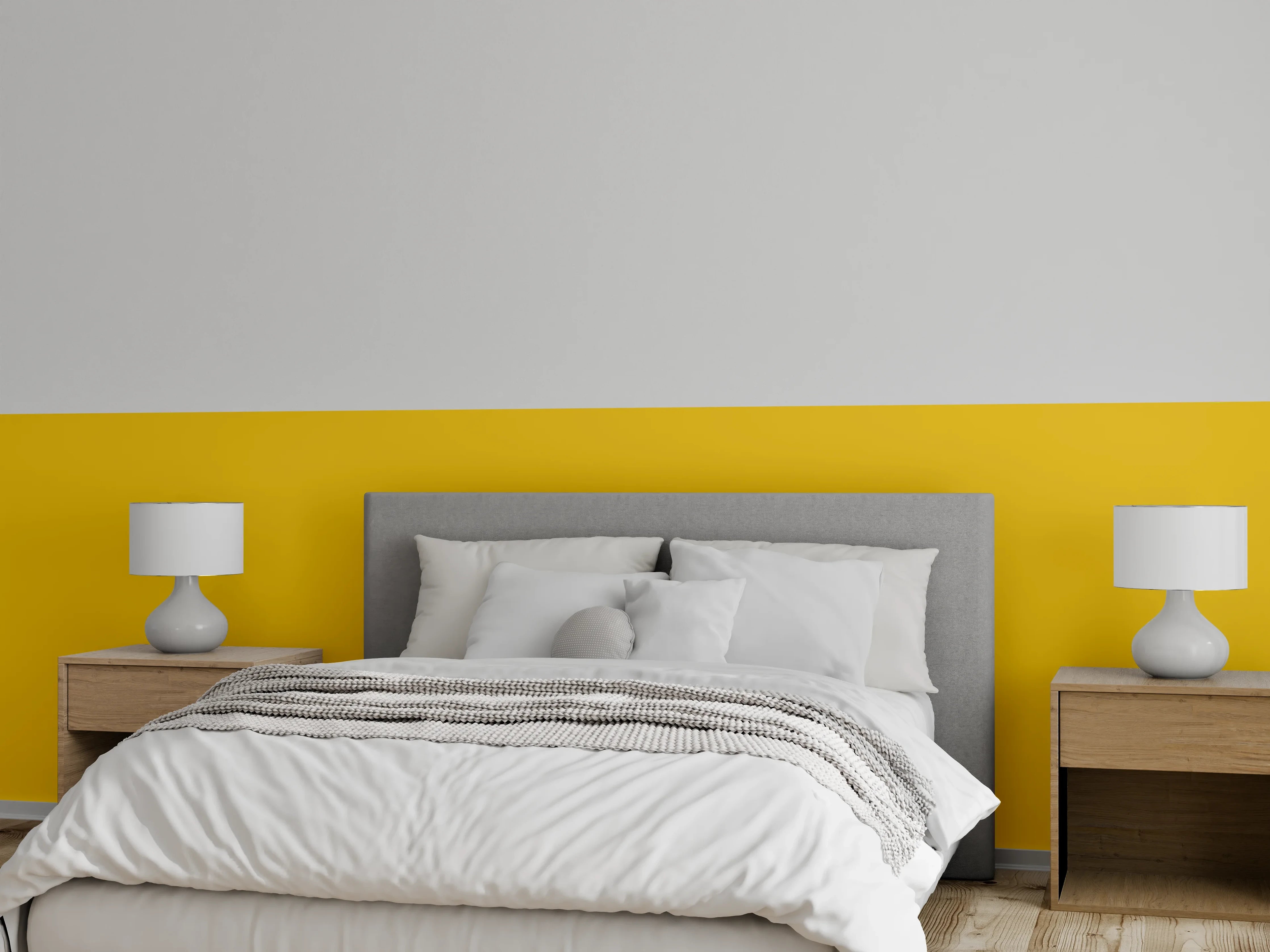 Wandverkleidung Schlafzimmer - RAL 1032 (Besengelb)