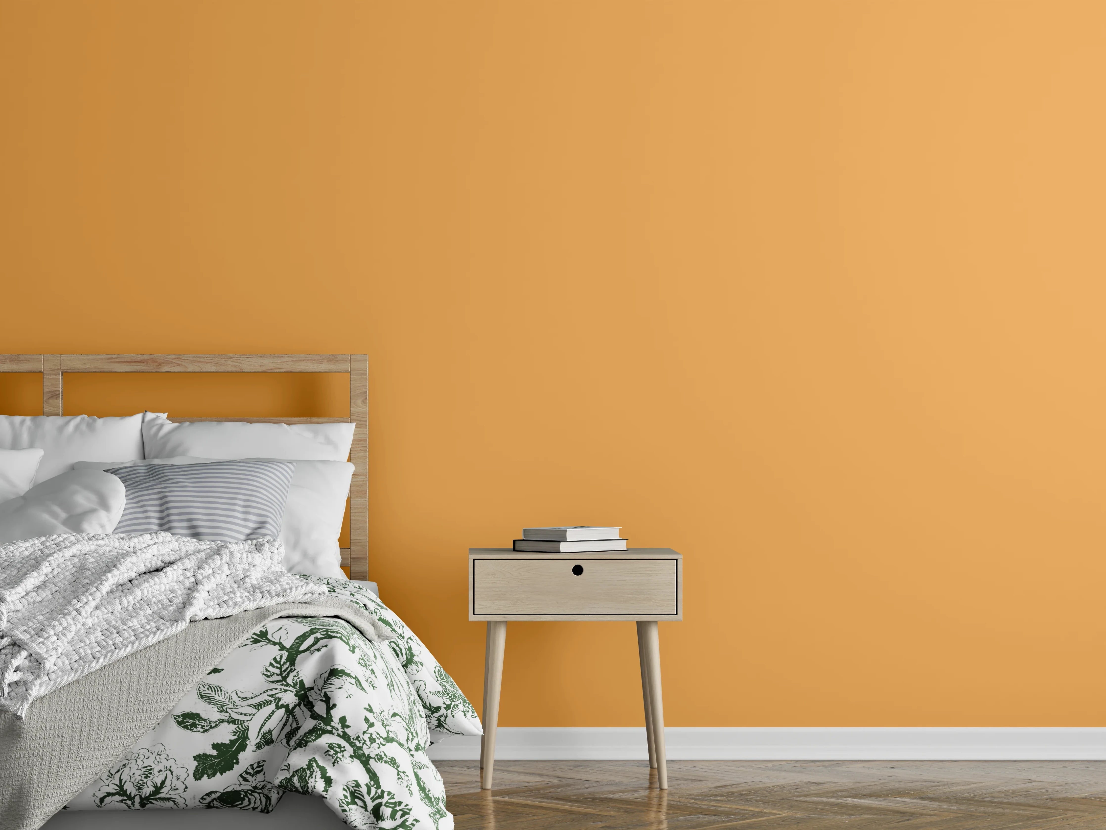 Wandverkleidung Schlafzimmer - RAL 1034 (Pastellgelb)