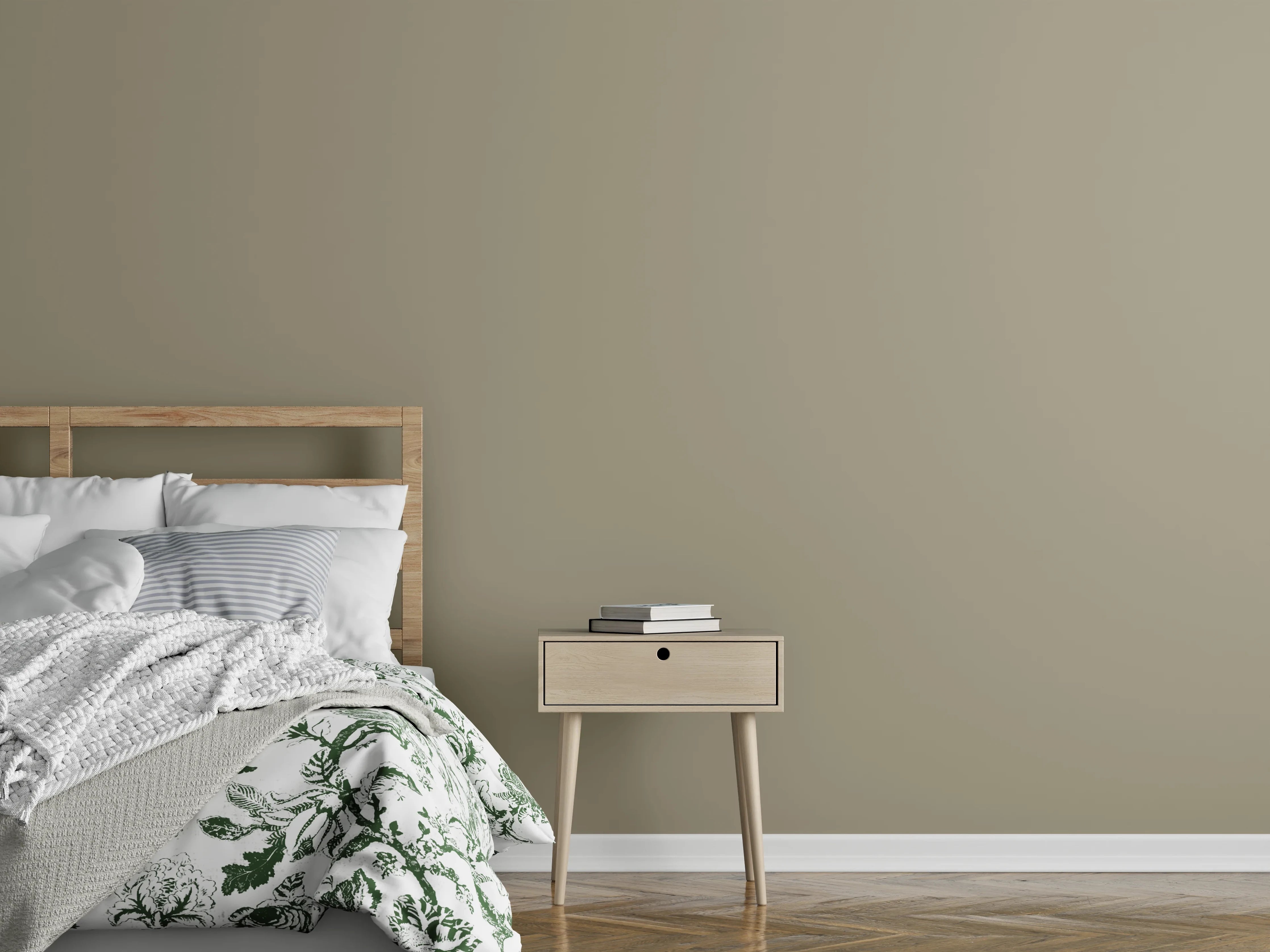 Wandverkleidung Schlafzimmer - RAL 1035 (Perlbeige)