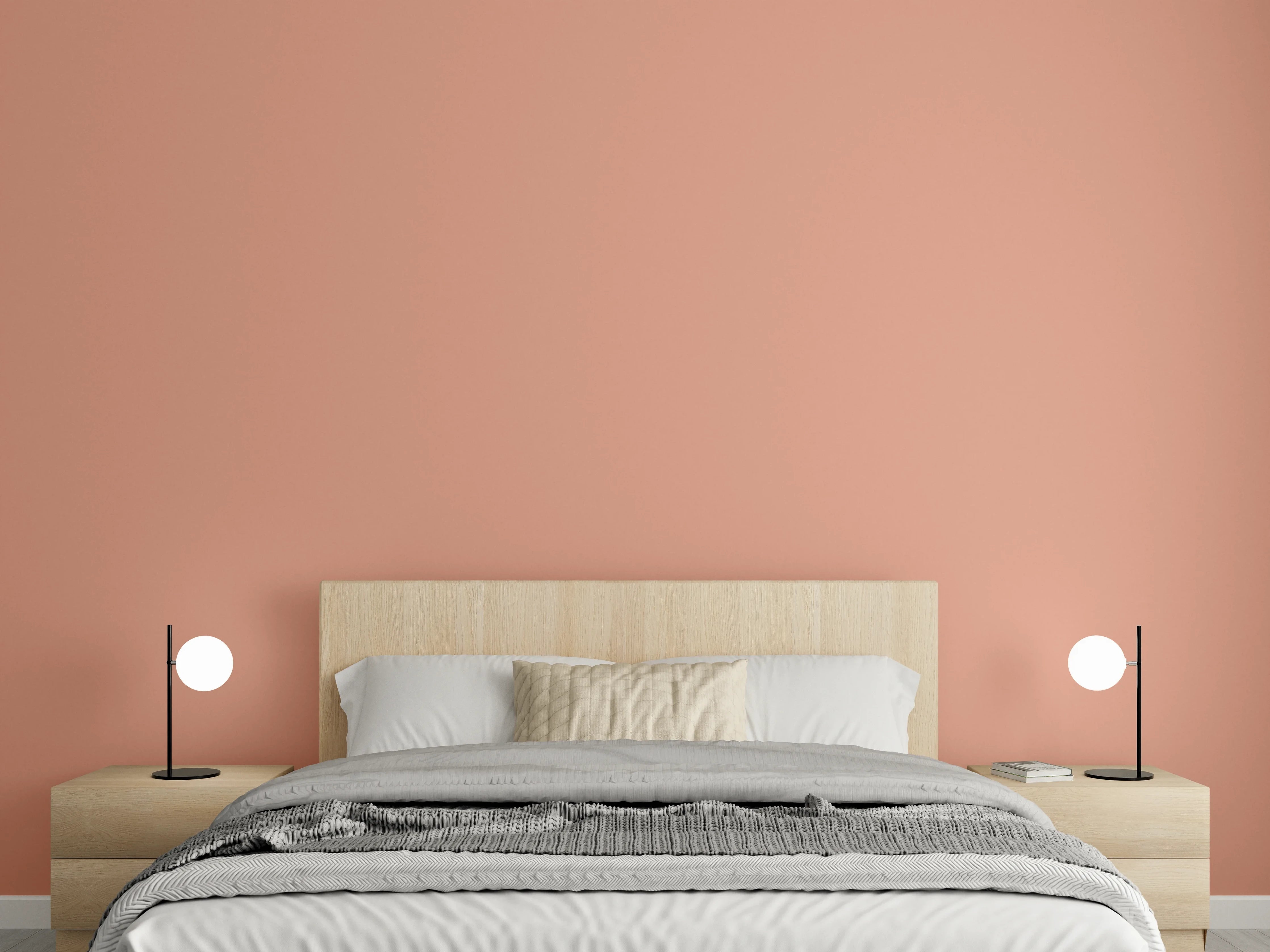 Wandverkleidung Schlafzimmer - RAL 3012 (Beige-Rot)