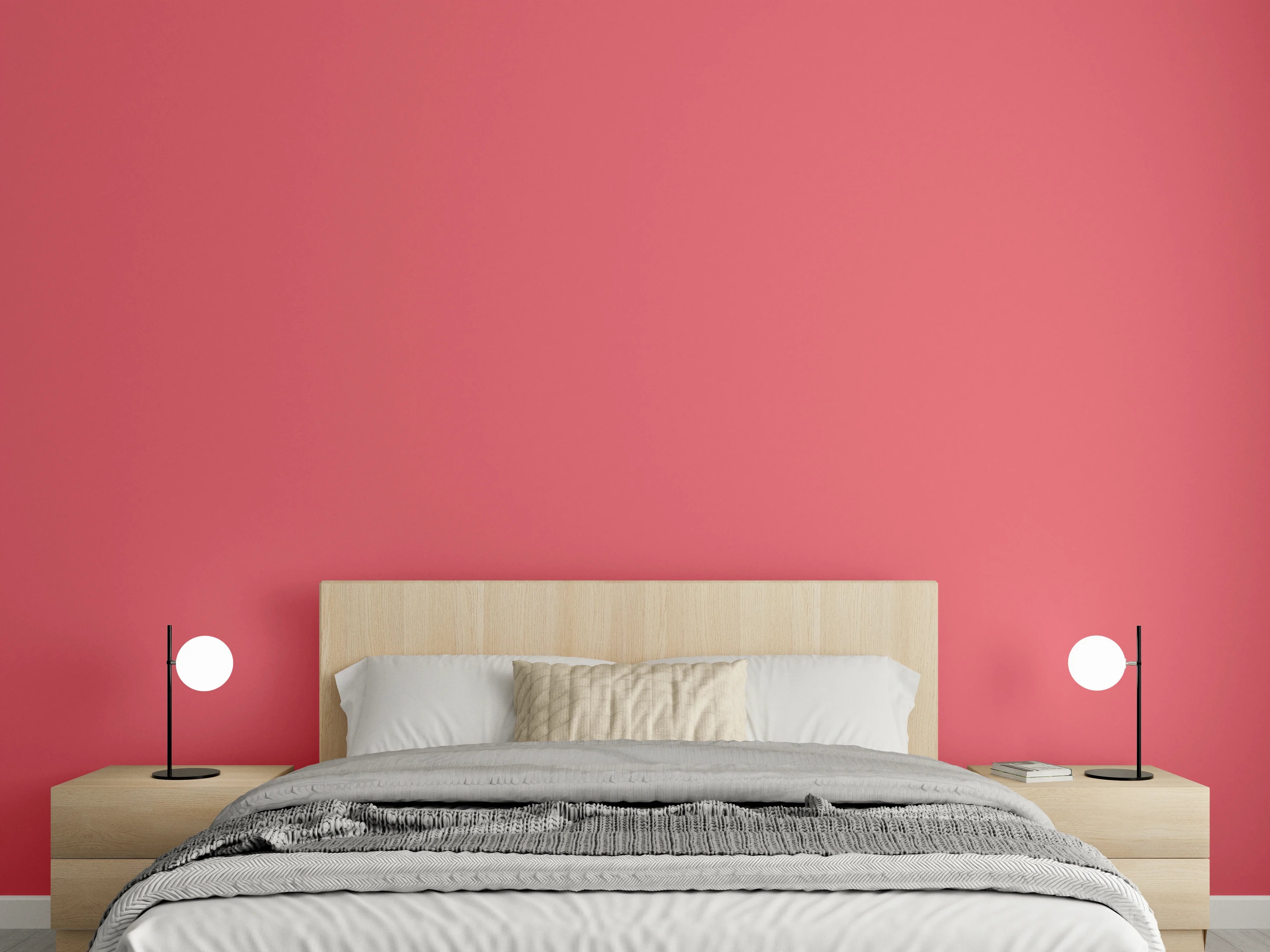 Wandverkleidung Schlafzimmer - RAL 3017 (Rosa)