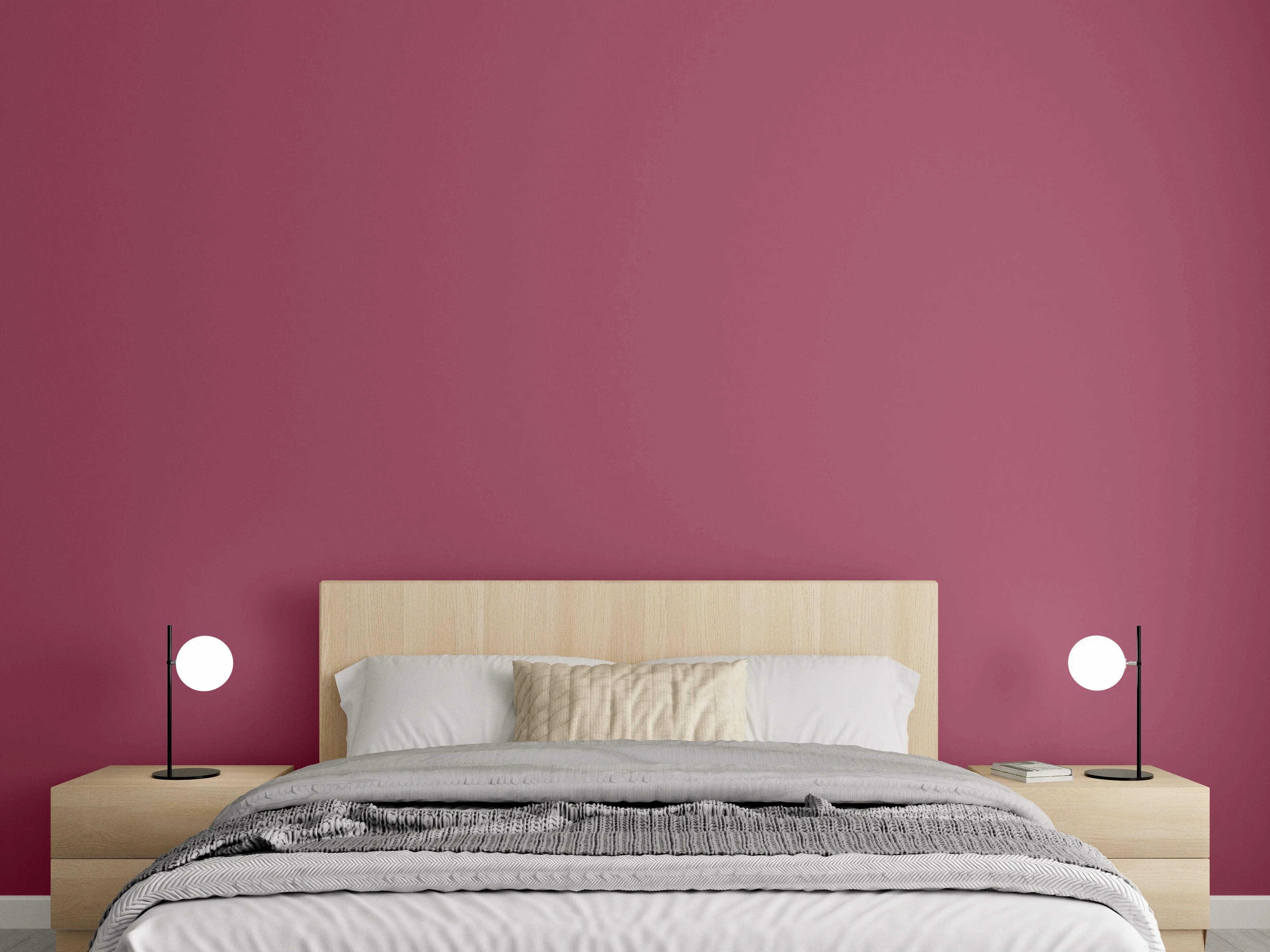Wandverkleidung Schlafzimmer - RAL 4002 (Rotviolett)