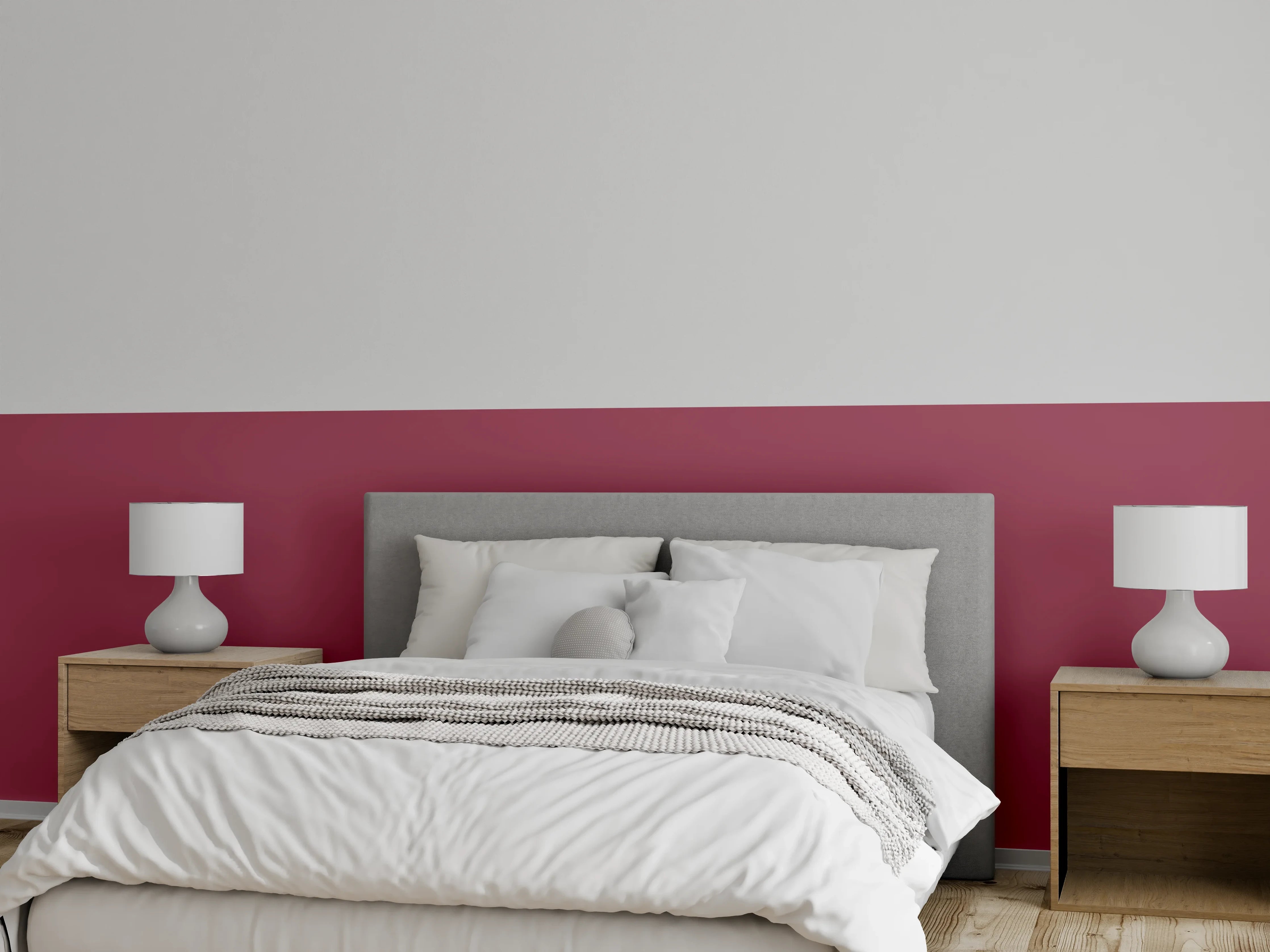 Wandverkleidung Schlafzimmer - RAL 4002 (Rotviolett)