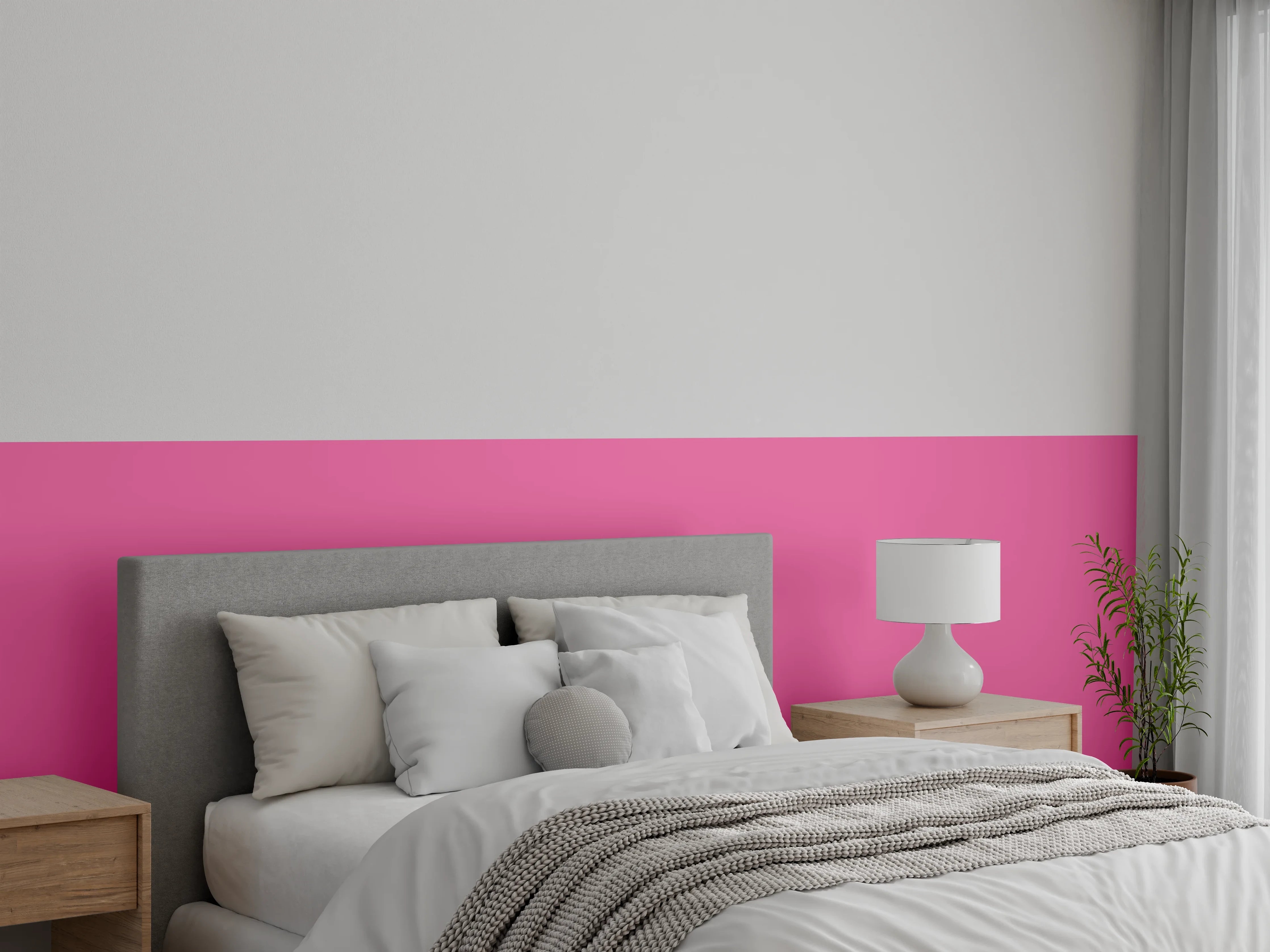 Wandverkleidung Schlafzimmer - RAL 4003 (Violett
