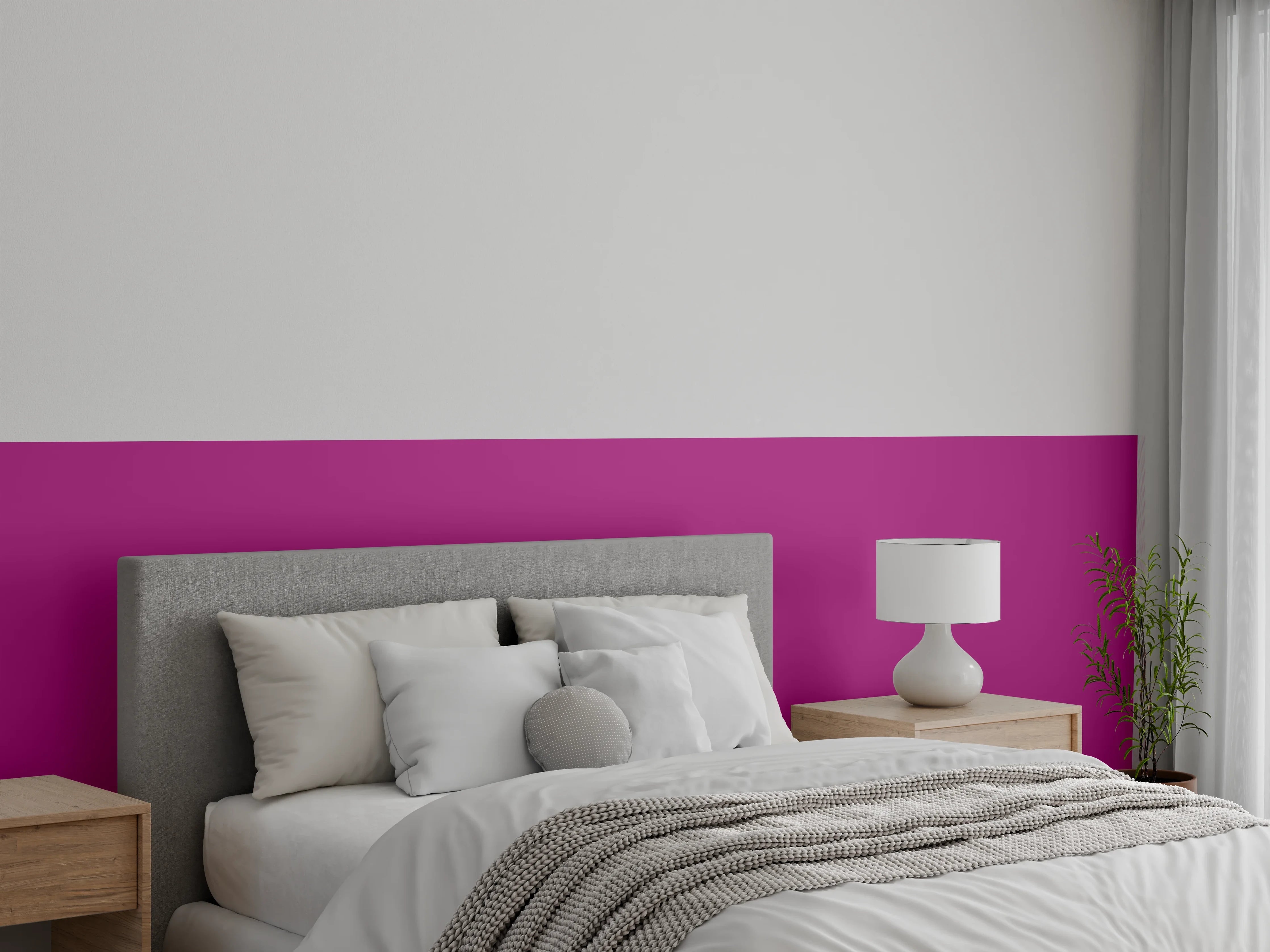 Wandverkleidung Schlafzimmer - RAL 4006 (Verkehrsviolett)