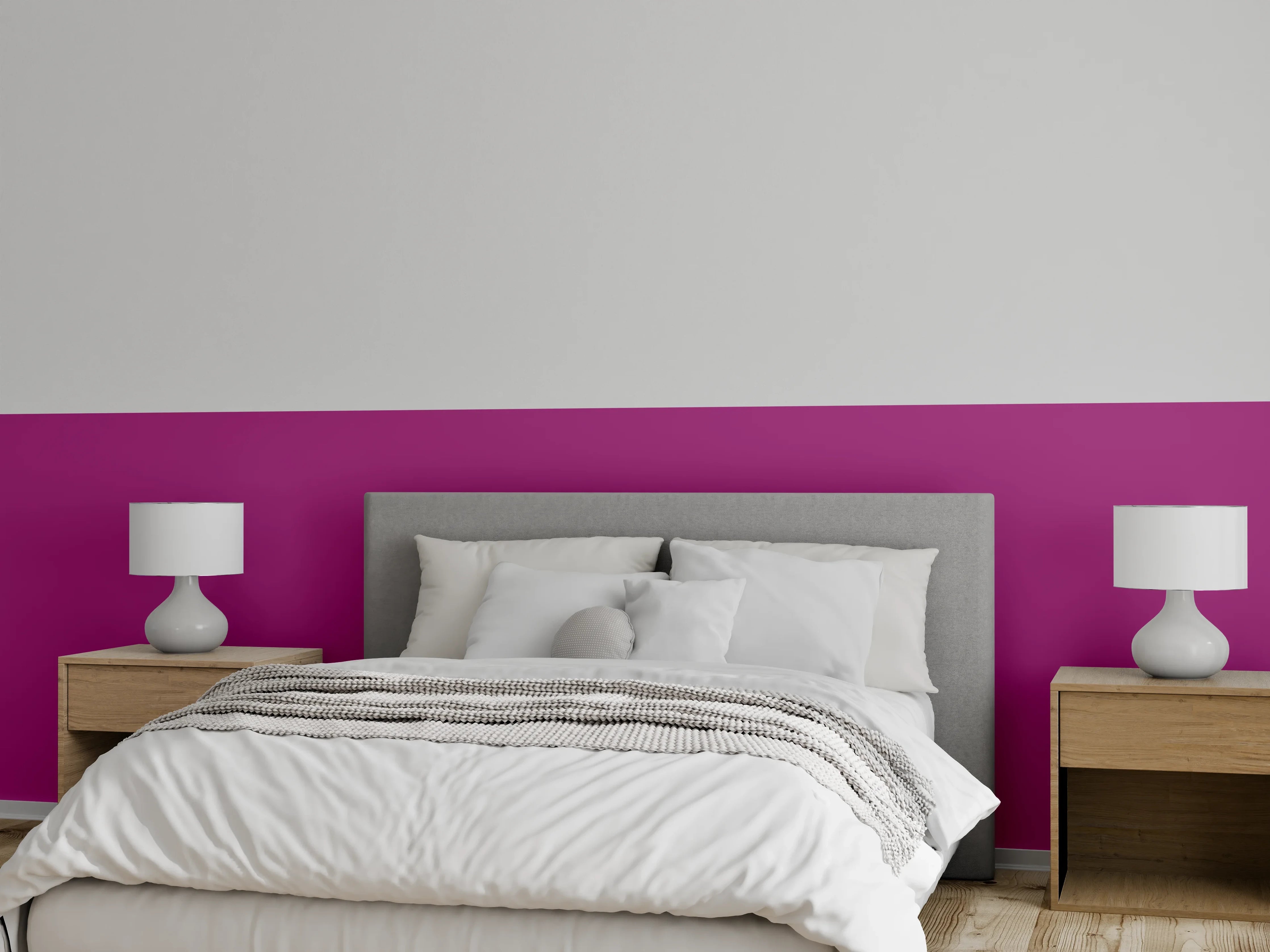 Wandverkleidung Schlafzimmer - RAL 4006 (Verkehrsviolett)